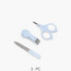 طقم عناية شخصية للأطفال مقص أظافر وقصافة ومبرد أظافر 3 قطع من جونيورز-baby-bathandcare-grooming-image-4