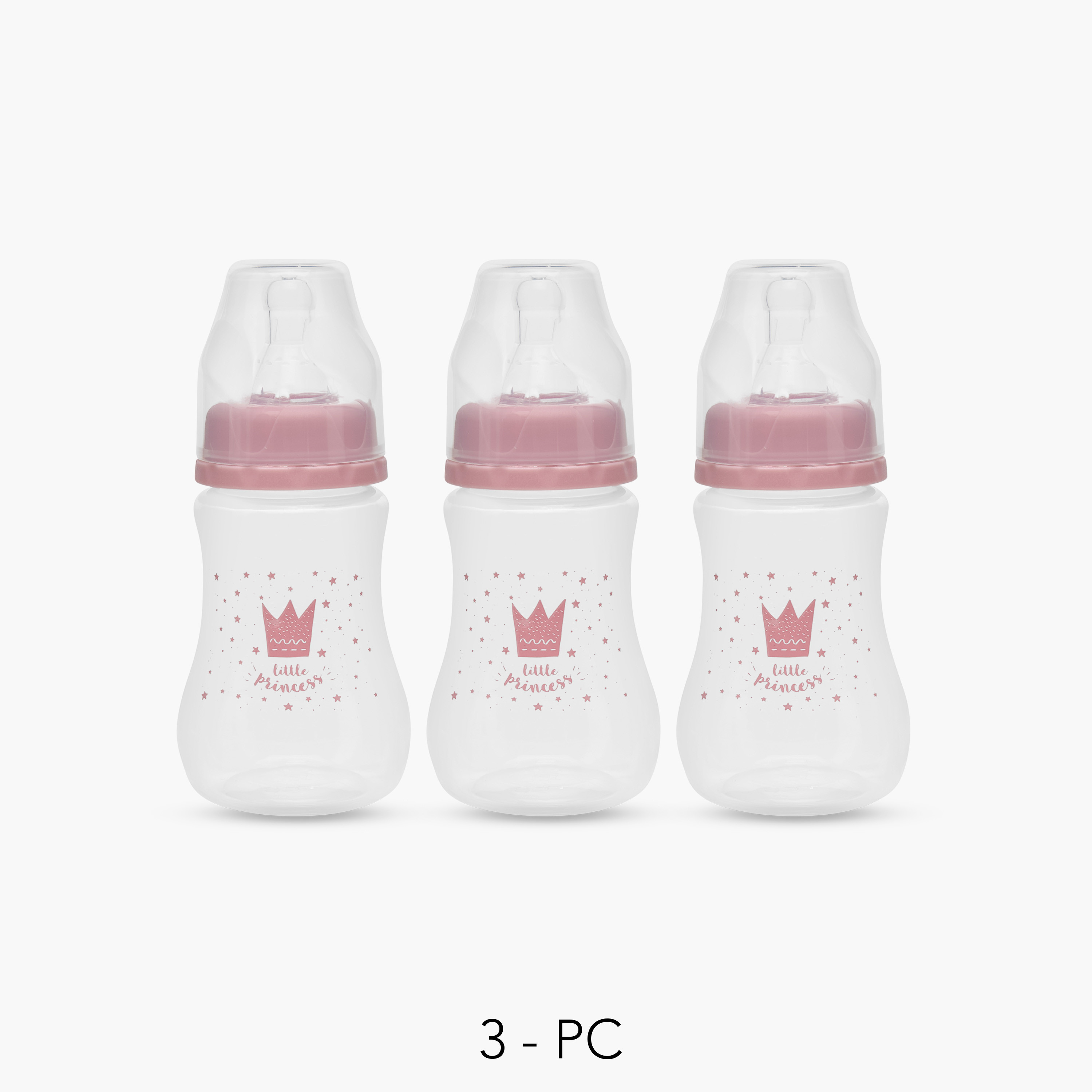 Pack of 3 Juniors Feeding Bottle with Anti-Colic Valve, 3 months+-baby-feeding-feedingbottles-bottlesandteats-image-1