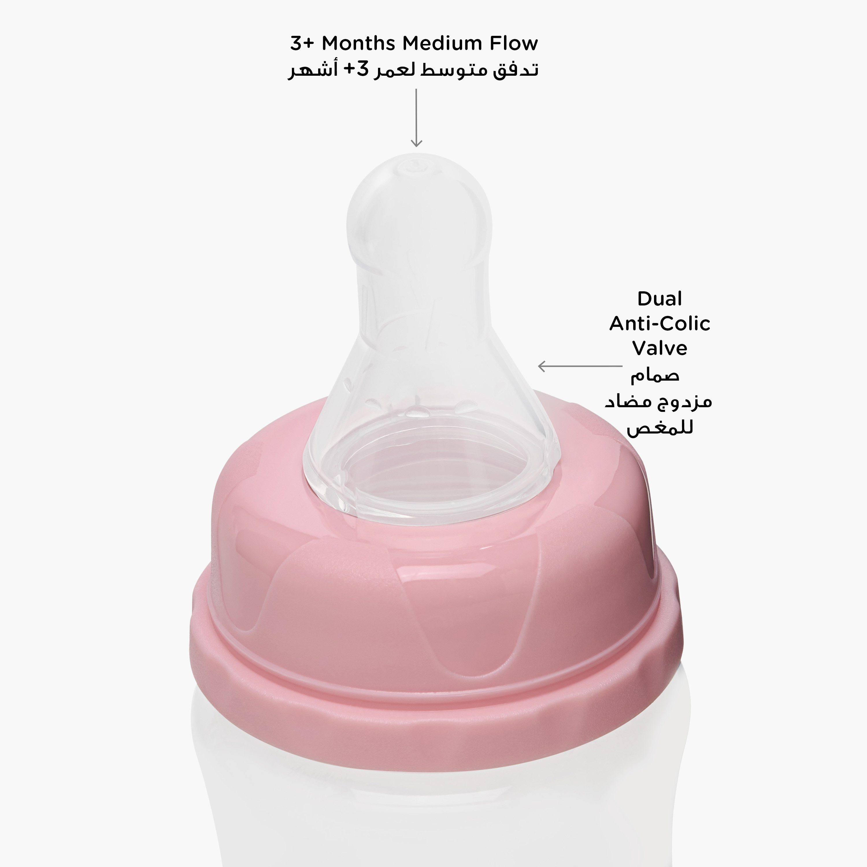 Pack of 6 Juniors Feeding Bottle with Anti-Colic Valve, 3 months+-baby-feeding-feedingbottles-bottlesandteats-image-5