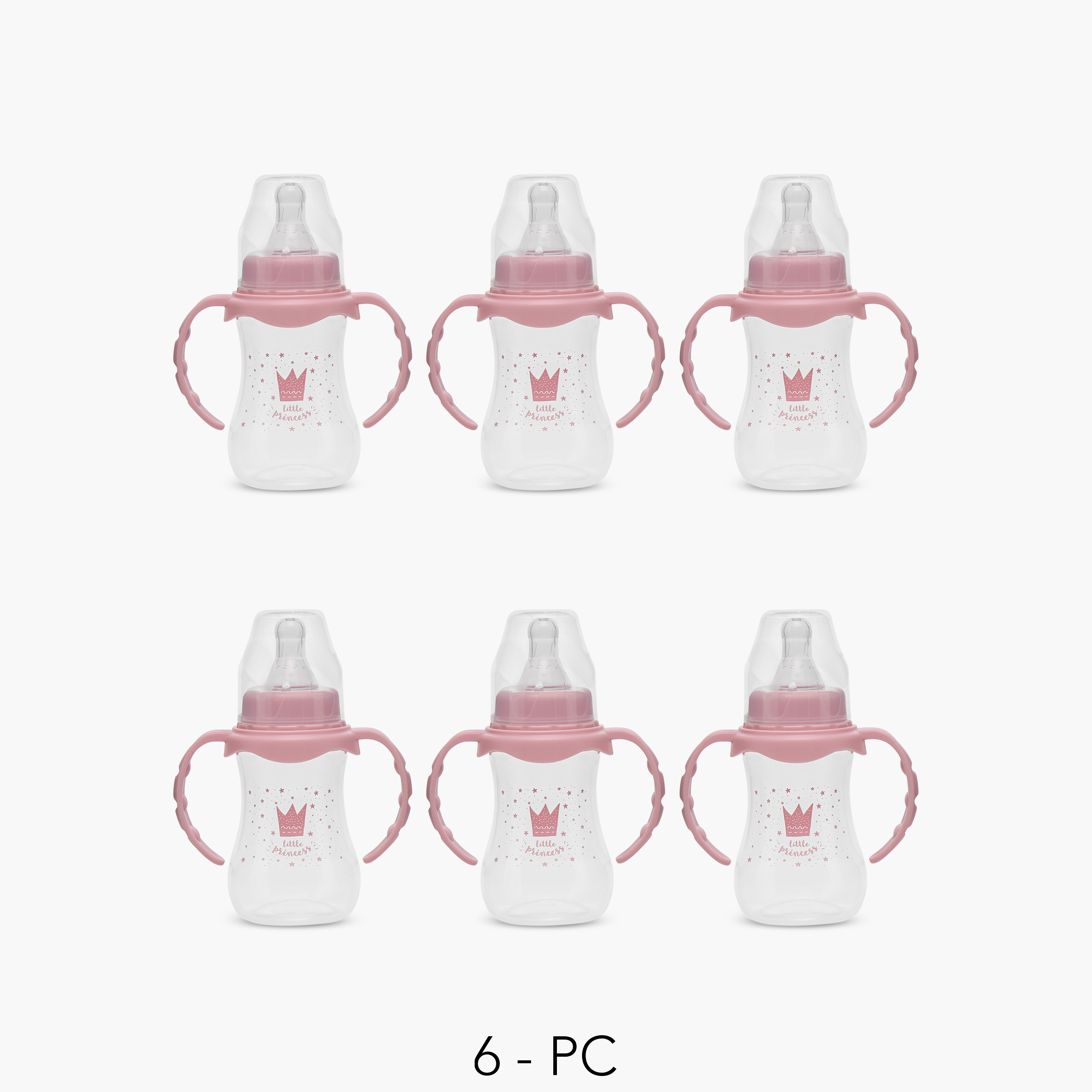 Pack of 6 Juniors Feeding Bottle with Anti-Colic Valve, 3 months+-baby-feeding-feedingbottles-bottlesandteats-image-1