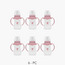 Juniors Anti-Colic Feeding Bottle Set - Pack of 6 (3 months+)-baby-feeding-feedingbottles-bottlesandteats-image-1