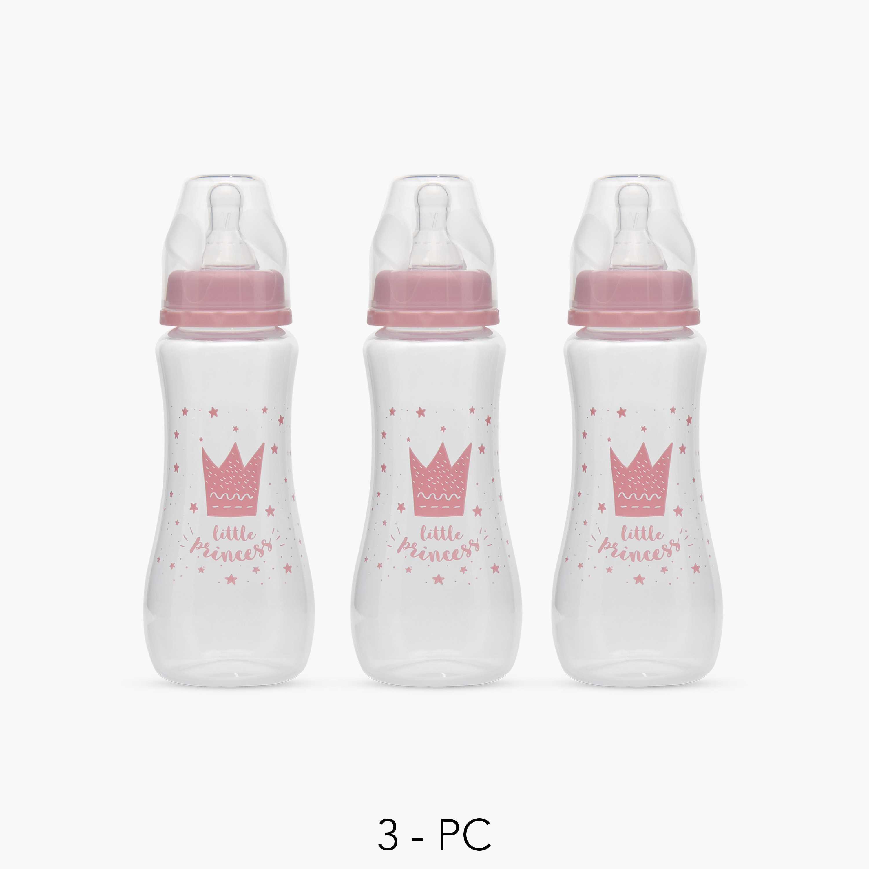 Pack of 3 Juniors Feeding Bottle with Anti-Colic Valve, 3 months+-baby-feeding-feedingbottles-bottlesandteats-image-1