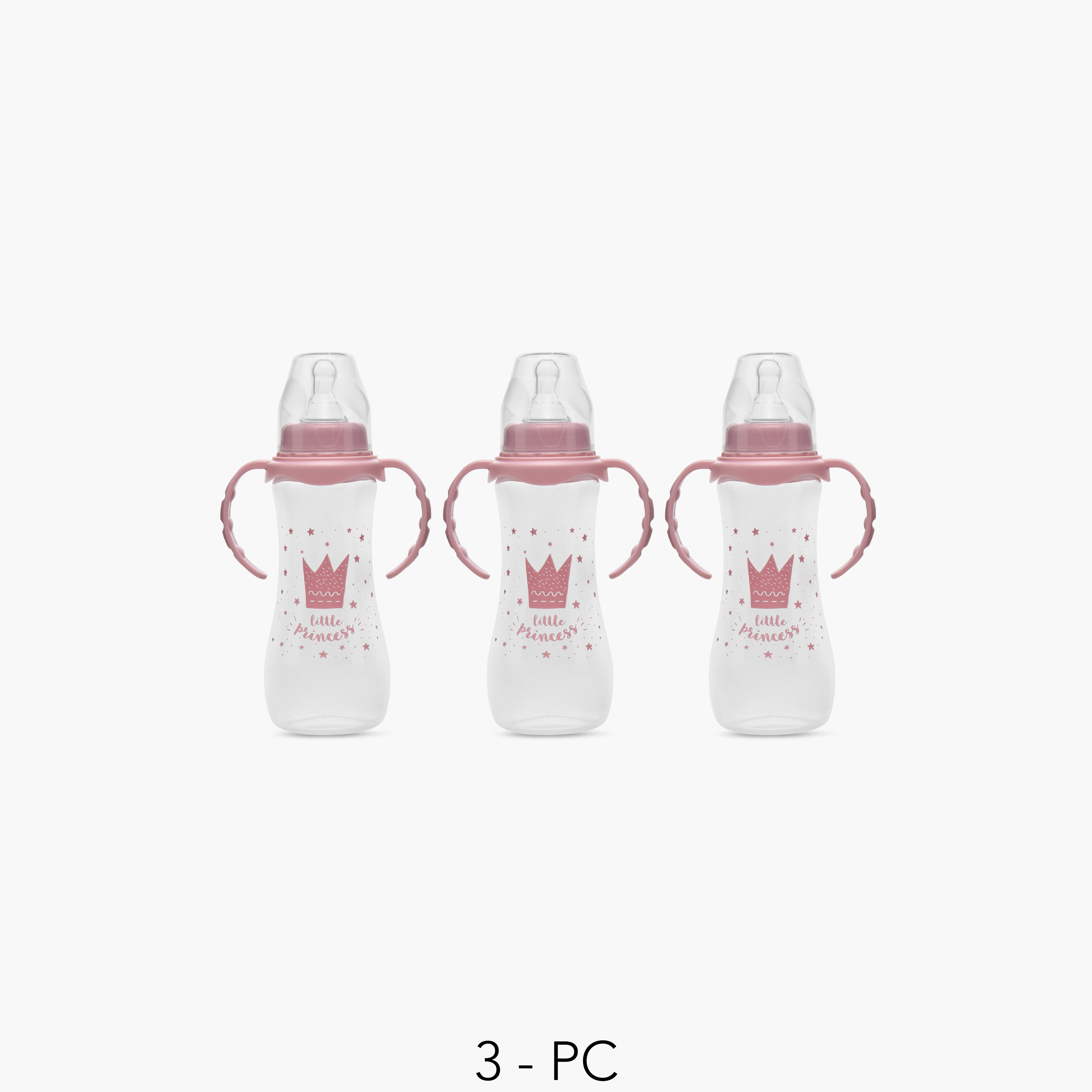 Pack of 3 Juniors Feeding Bottle with Anti-Colic Valve, 3 months+-baby-feeding-feedingbottles-bottlesandteats-image-1