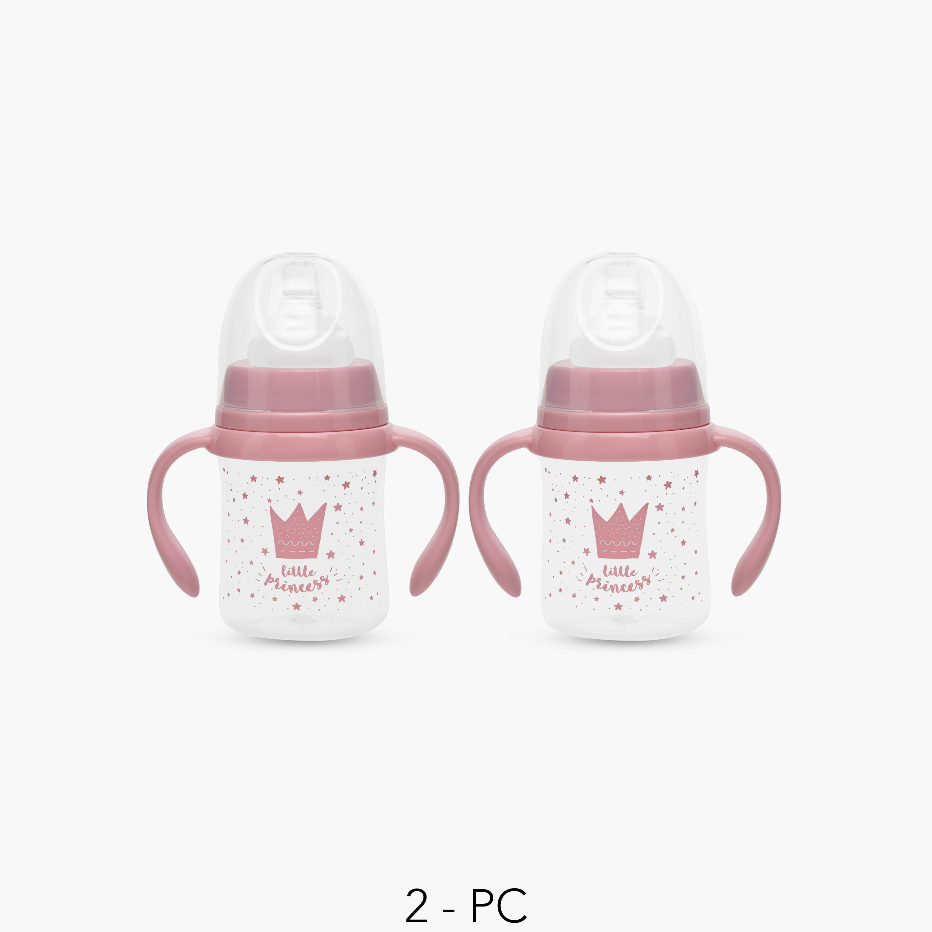 Pack of 2 Juniors Feeding Bottle with Handle, 3 months+-baby-feeding-feedingbottles-bottlesandteats-image-1