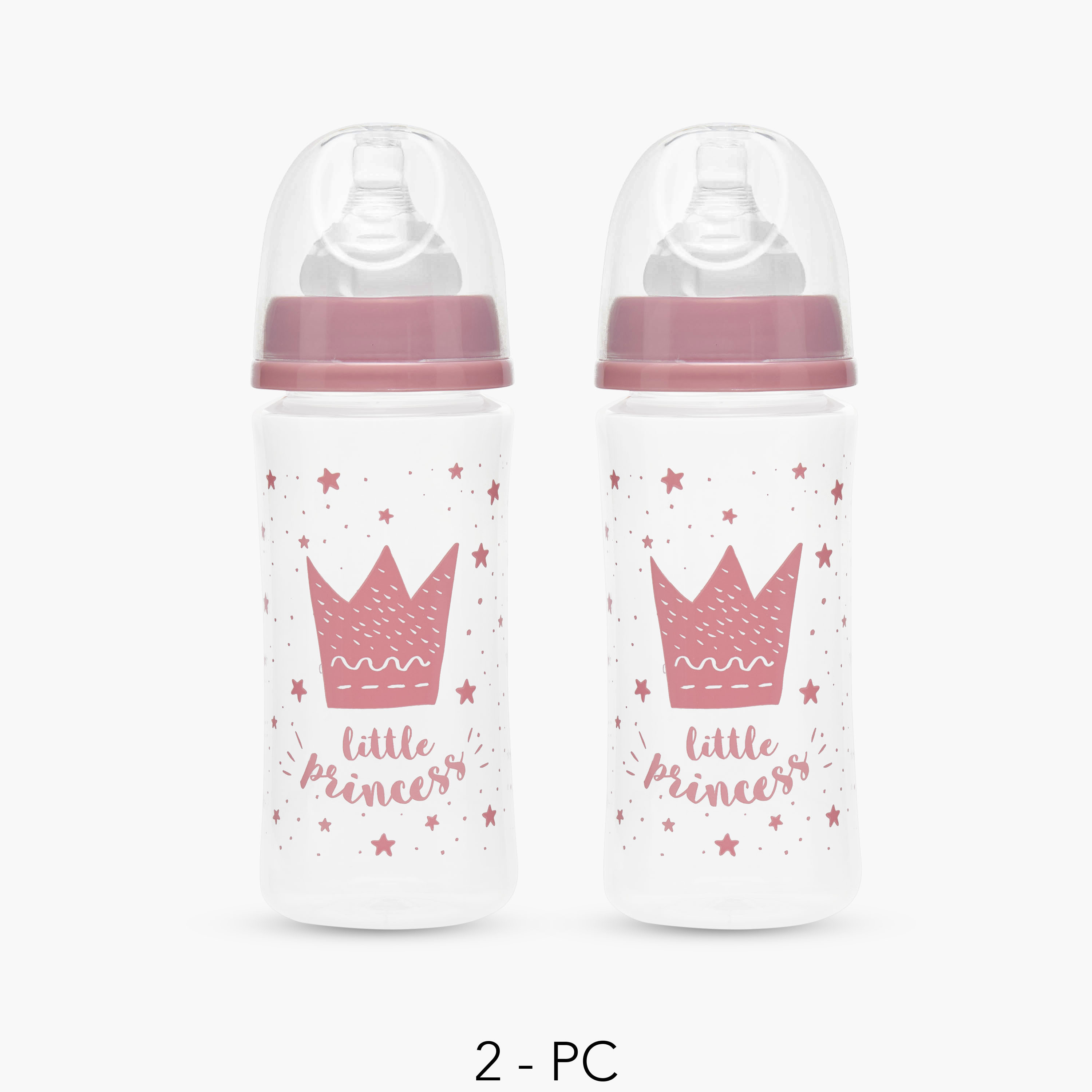 Pack of 2 Juniors Feeding Bottle with Wide Neck, 3 months+-baby-feeding-feedingbottles-bottlesandteats-image-1