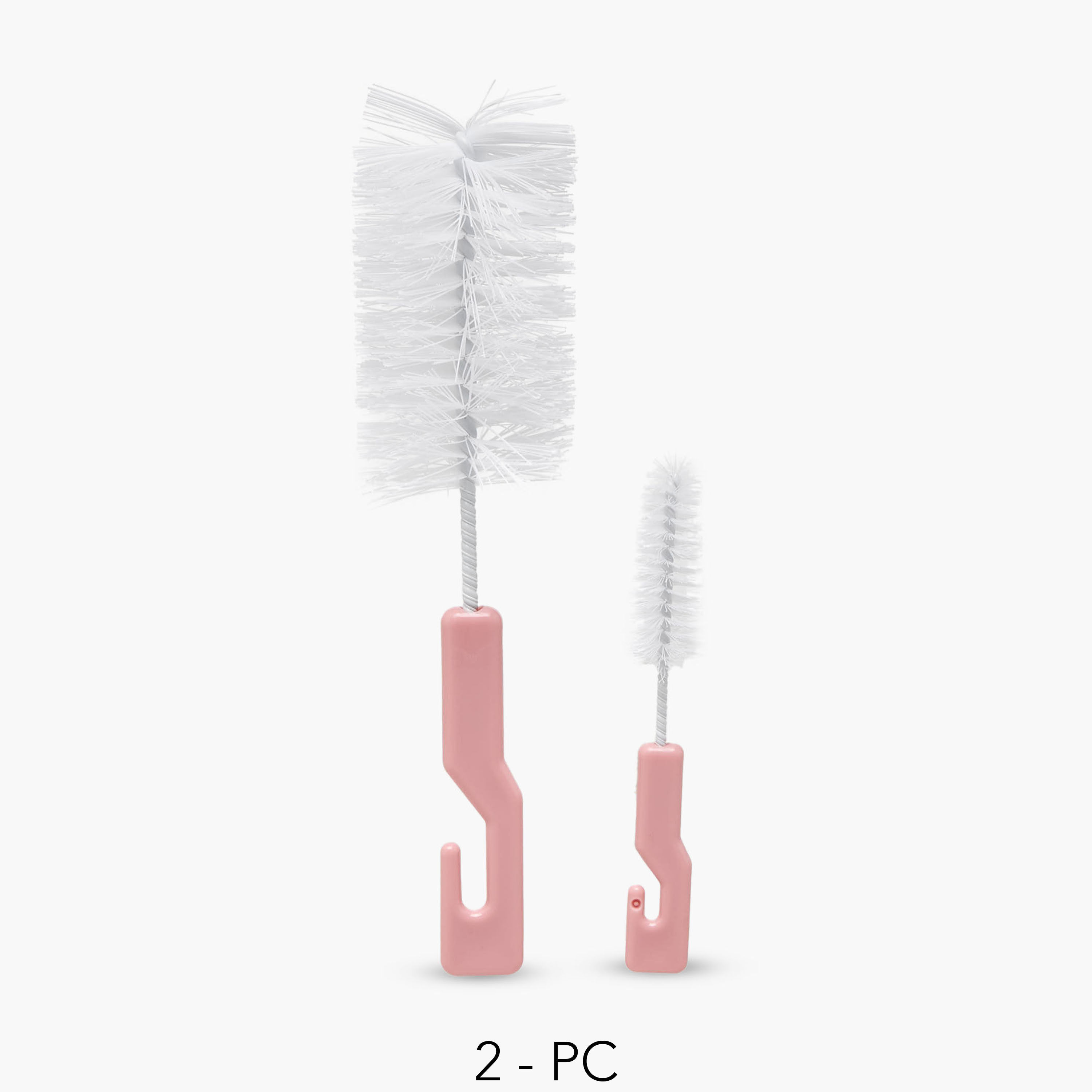 Pack of 2 Juniors Bottle and Nipple Cleaning Brush, Hook Handle-baby-feeding-accessories-image-1