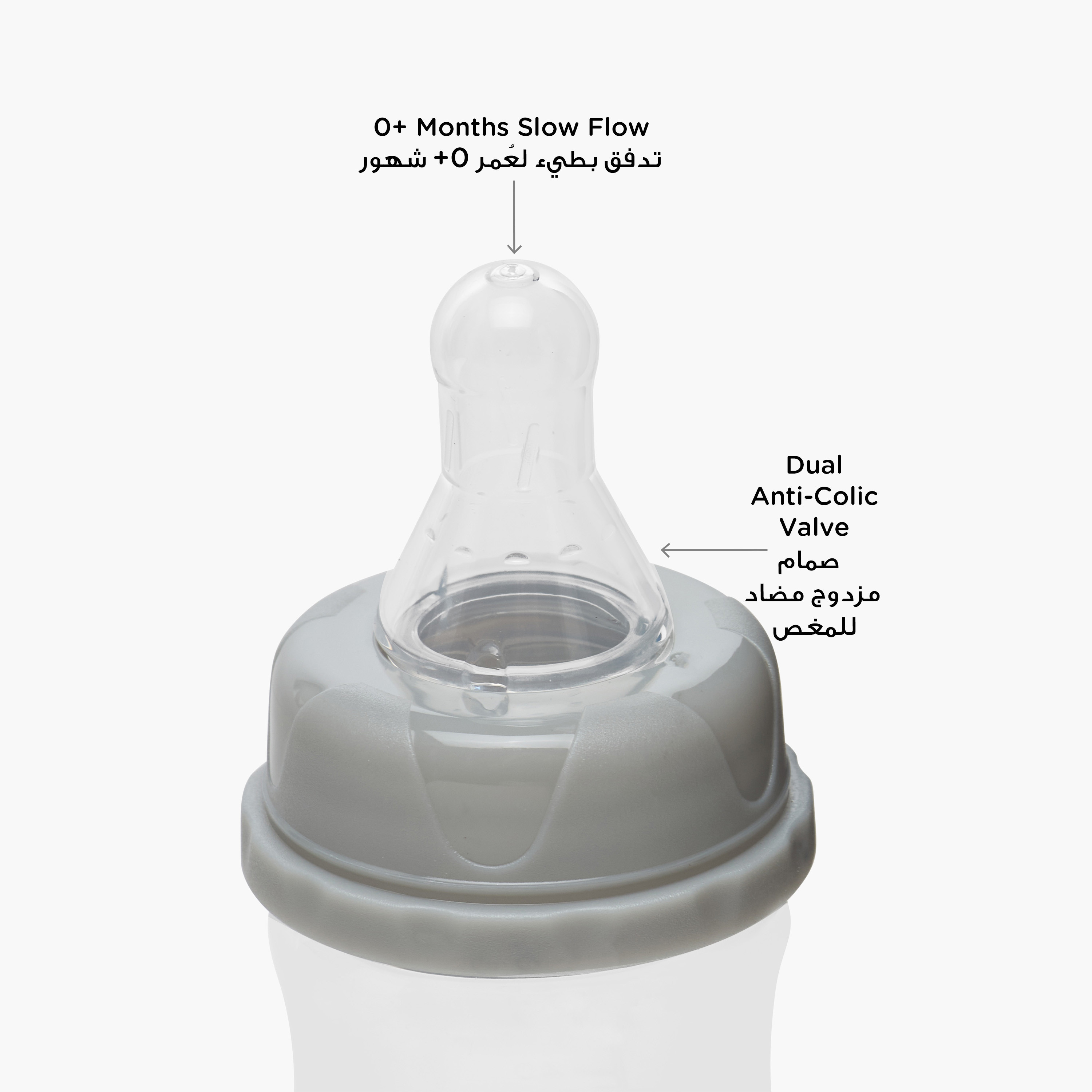 Pack of 3 Juniors Feeding Bottle with Anti-Colic Valve, 0 months+-baby-feeding-feedingbottles-bottlesandteats-image-5