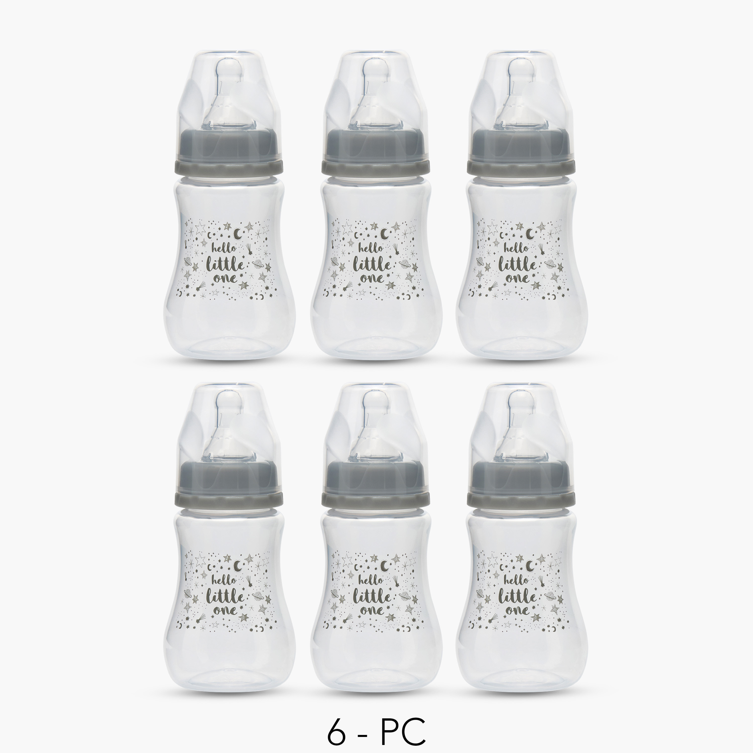 Pack of 6 Juniors Feeding Bottle with Anti-Colic Valve, 3 months+-baby-feeding-feedingbottles-bottlesandteats-image-1