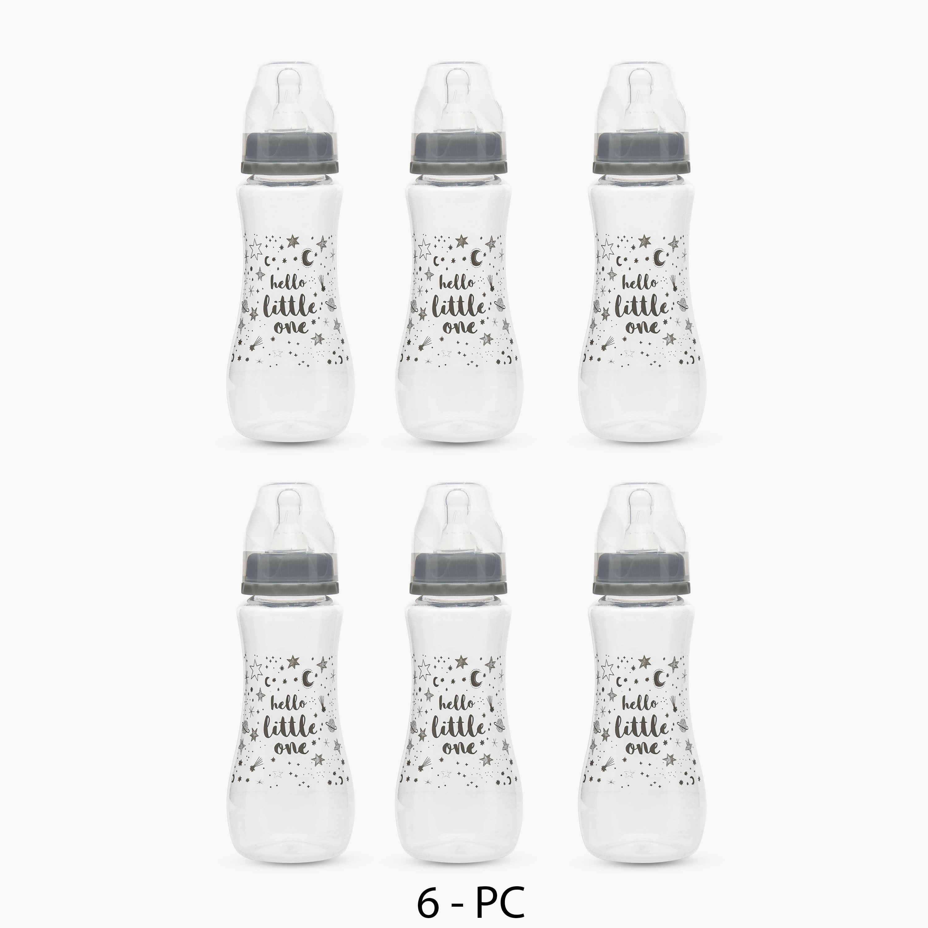 Pack of 6 Juniors Feeding Bottle with Anti-Colic Valve, 3 months+-baby-feeding-feedingbottles-bottlesandteats-image-1