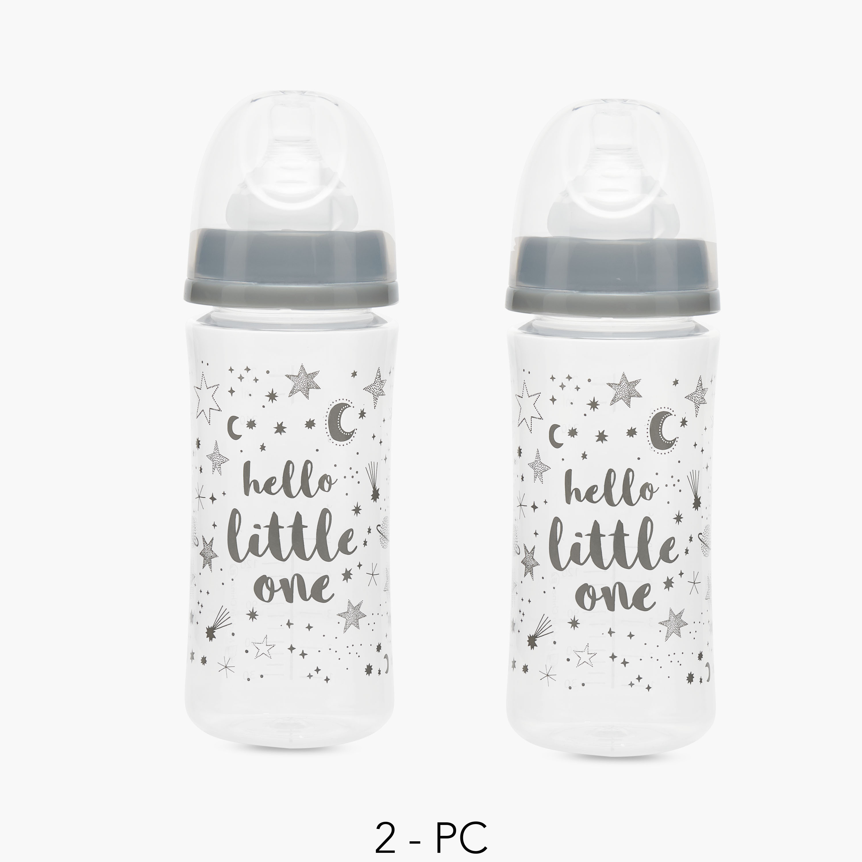 Pack of 2 - Juniors Feeding Bottle with Silicone Teat, 3 months+-baby-feeding-feedingbottles-bottlesandteats-image-1
