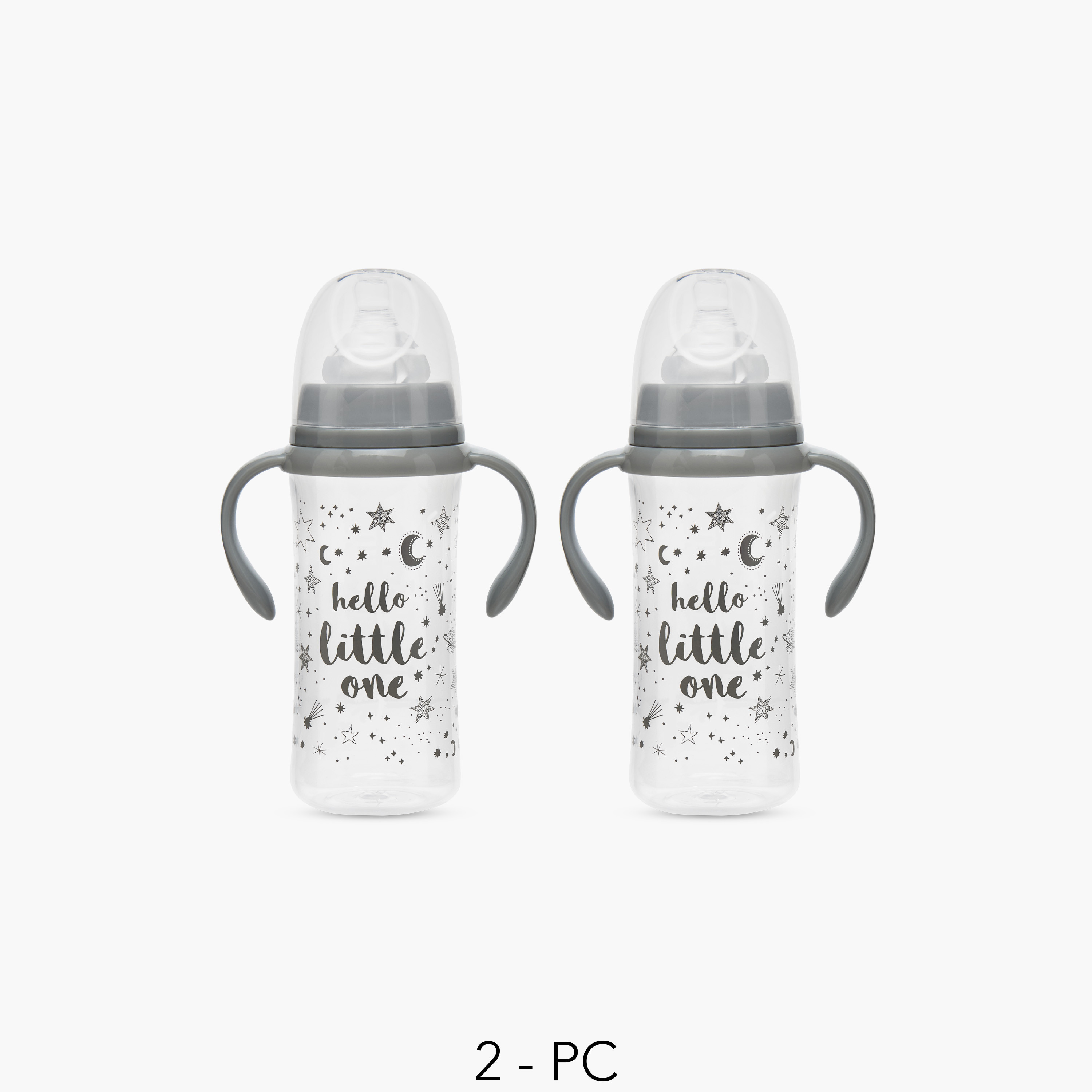 Pack of 2 Juniors Feeding Bottle with Silicone Teat, 3 months+-baby-feeding-feedingbottles-bottlesandteats-image-1