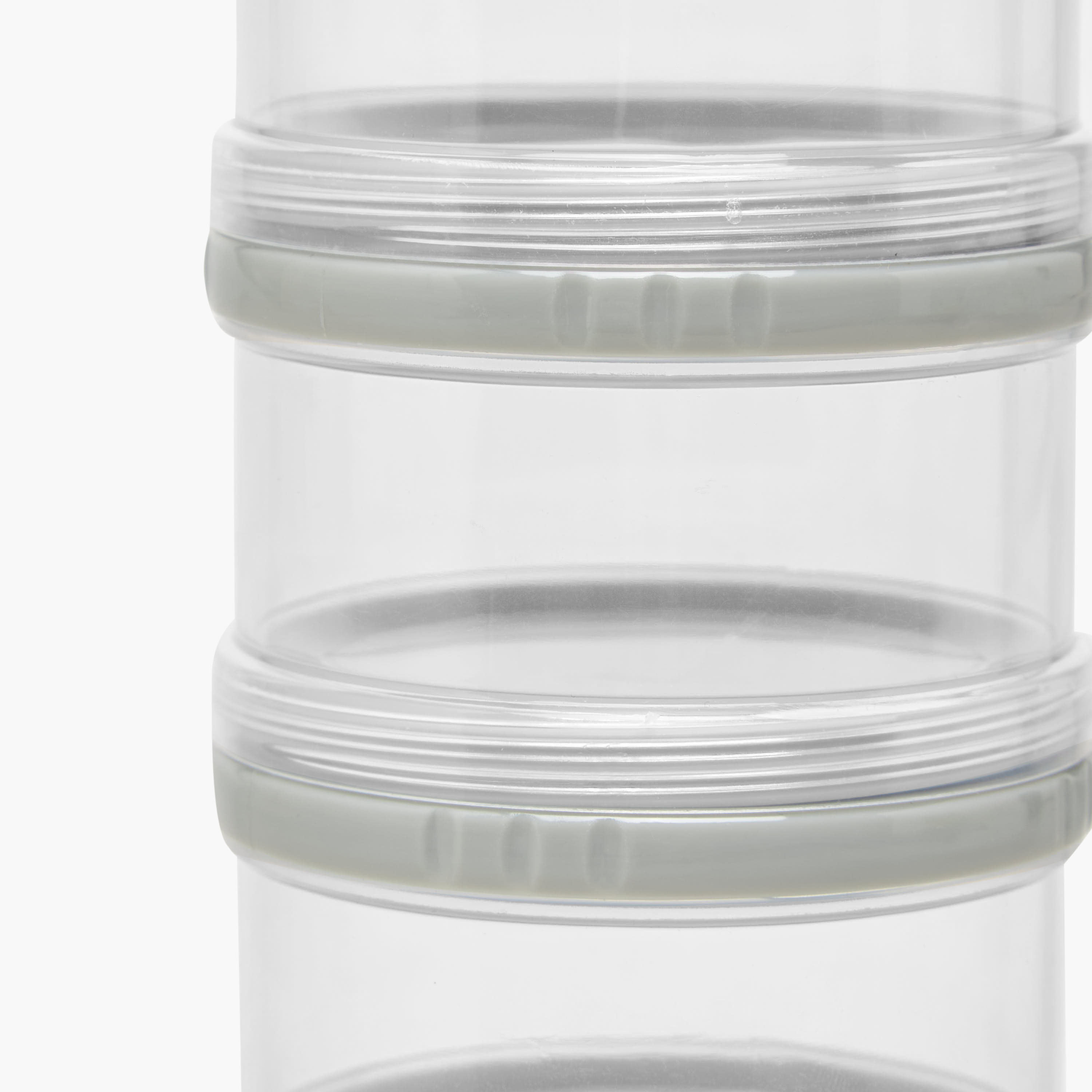 علبة تخزين أقسام قابلة للتكديس مع غطاء محكم الإغلاق من جونيورز-baby-feeding-accessories-image-1