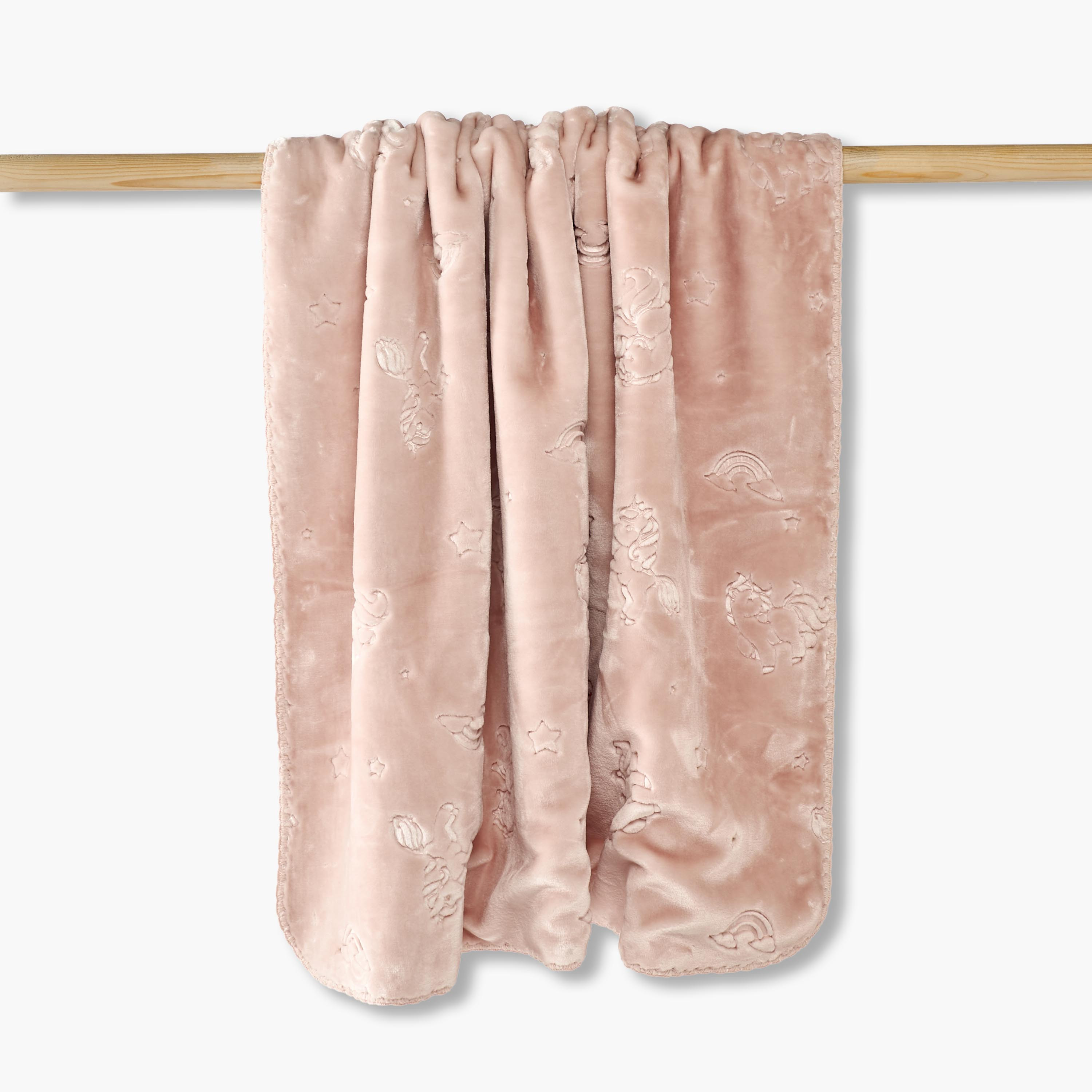 Juniors Receiving Blanket with Embossed Unicorns, 110x140 cm-baby-nursery-blanketsandswaddles-blanketsandquilts-image-1