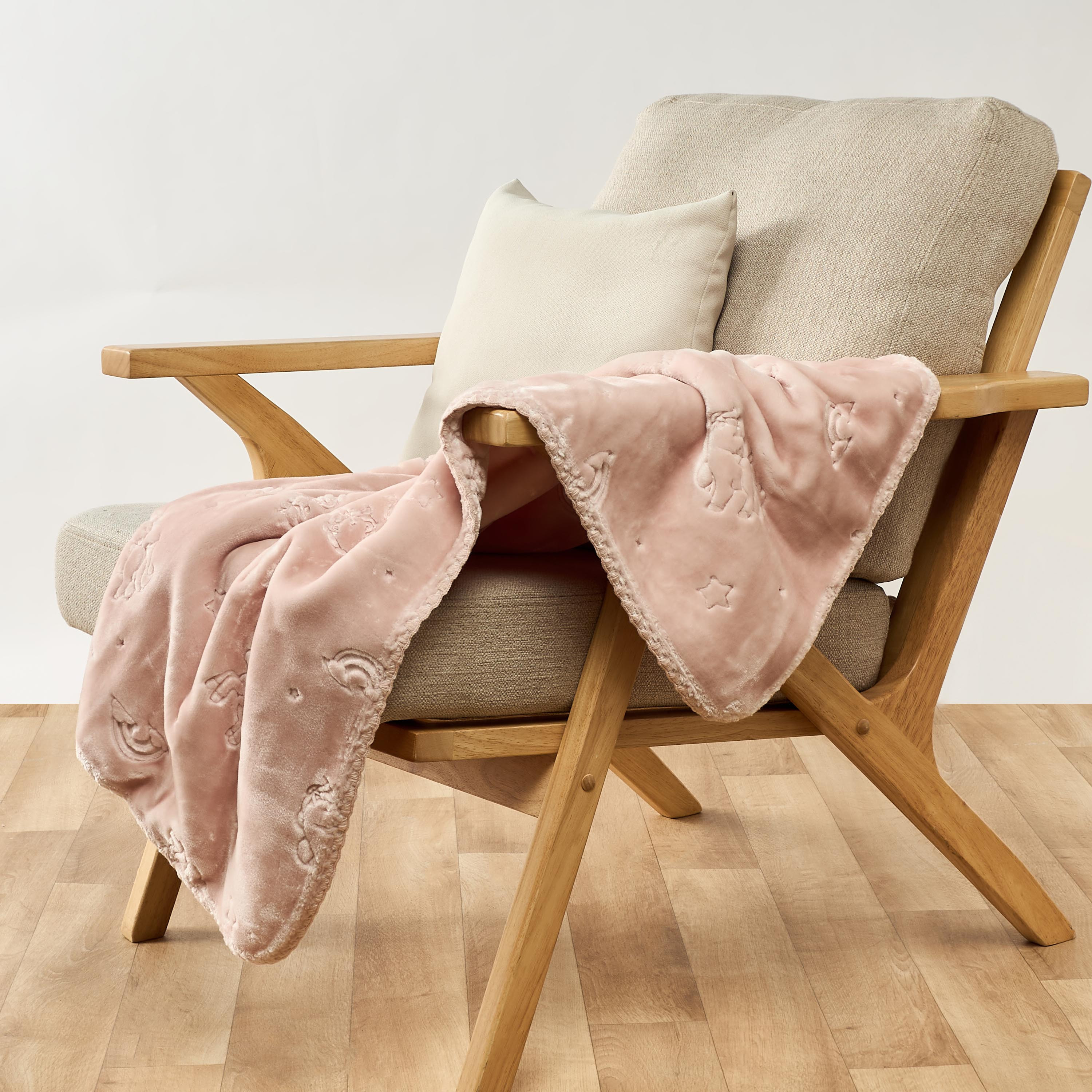 Juniors Receiving Blanket with Embossed Unicorns, 110x140 cm-baby-nursery-blanketsandswaddles-blanketsandquilts-image-2