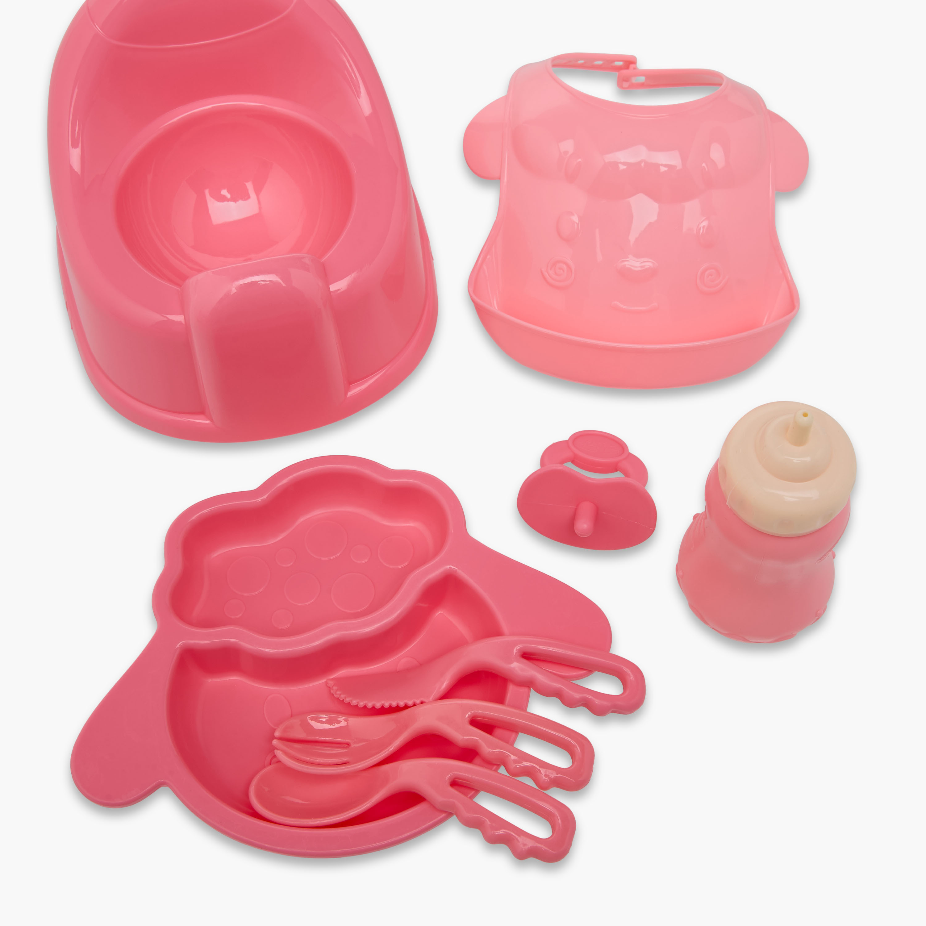 مجموعة لعب كرسي إطعام الدمى-toys-dollsandplaysets-dollplaysets-image-1