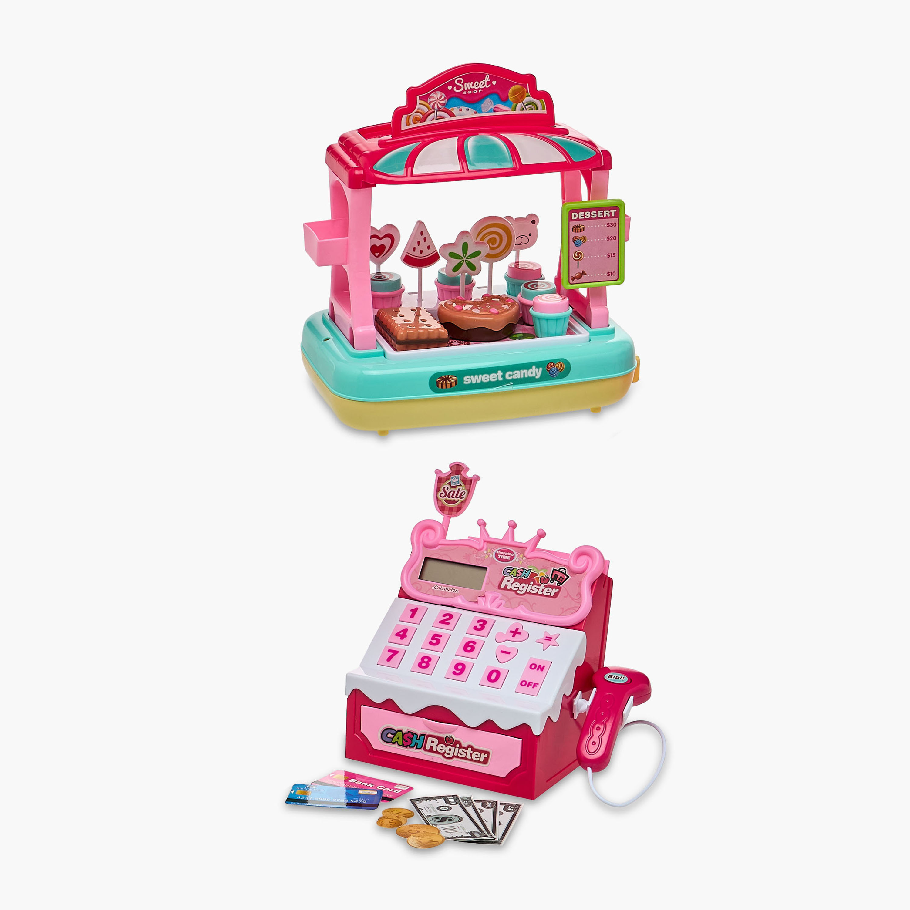 طقم ألعاب سوبر ماركت مع ماكينة تسجيل نقدي-toys-roleplay-supermarketandshoppingsets-image-1