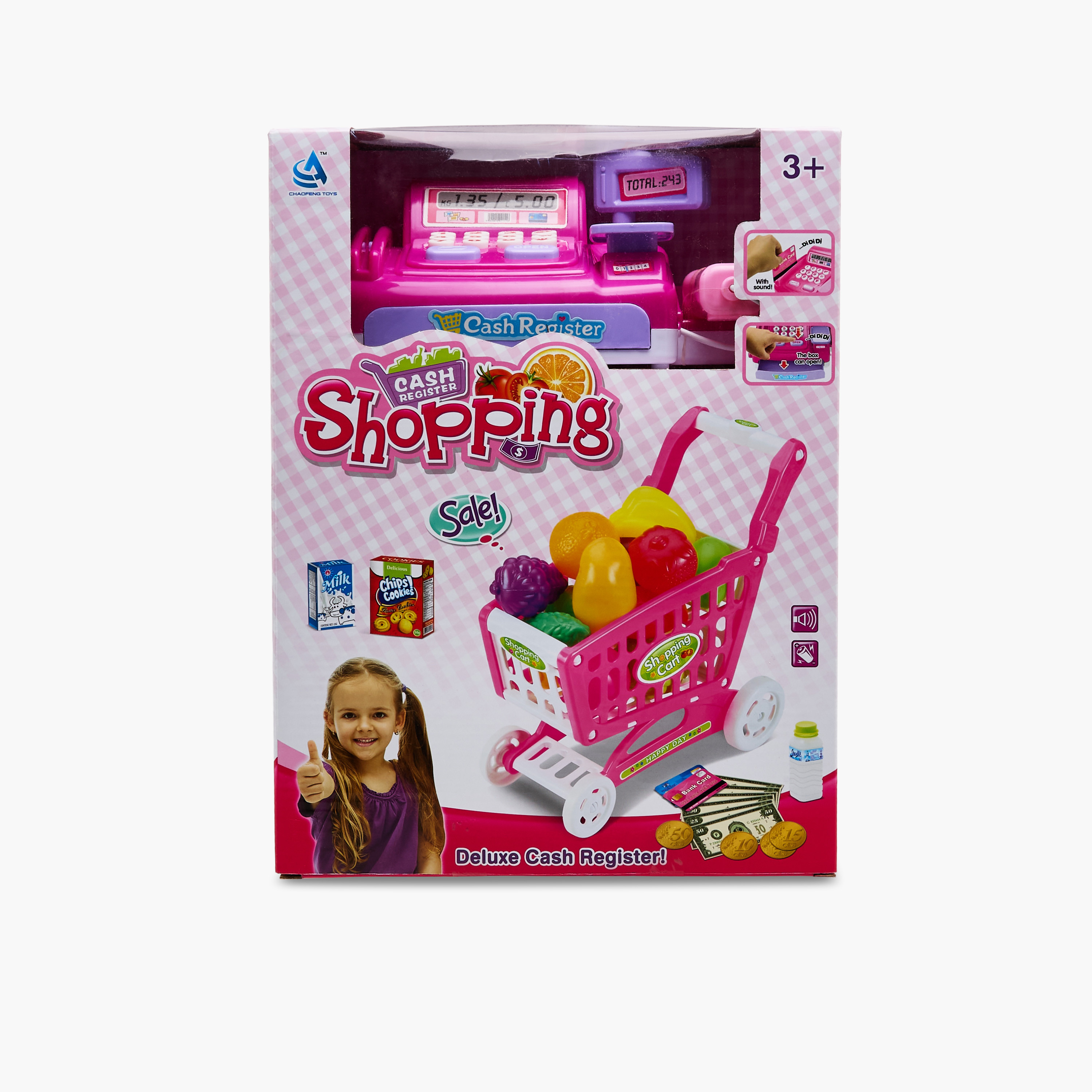 مجموعة لعب عربة تسوق ومسجل نقدي-toys-roleplay-supermarketandshoppingsets-image-7