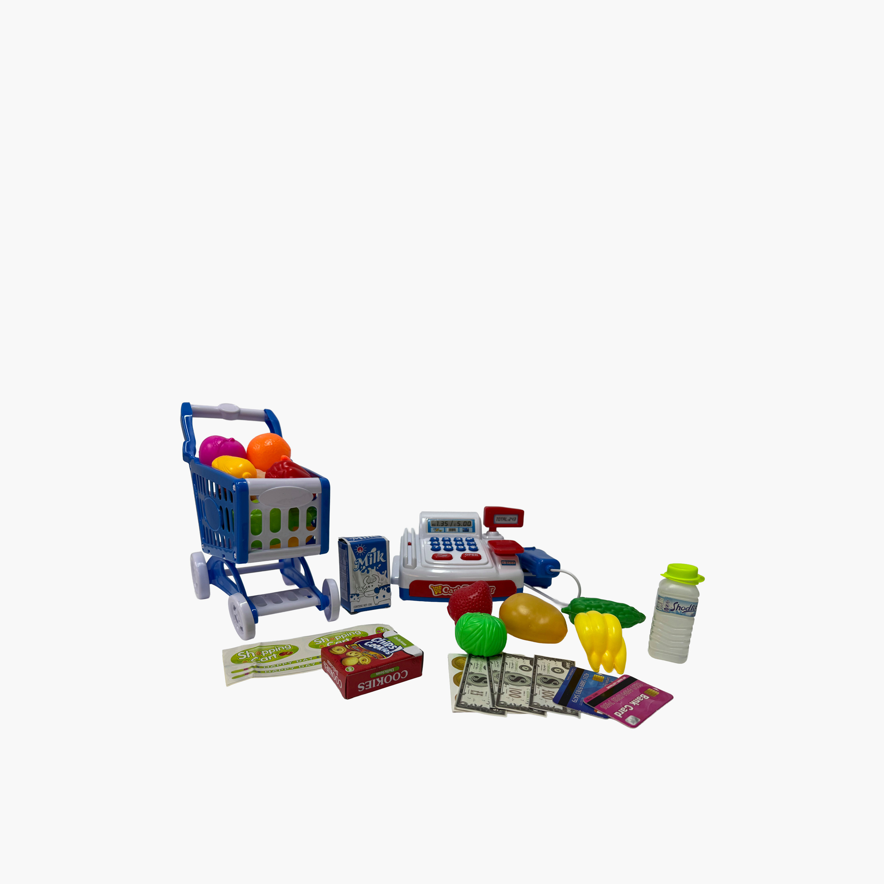 مجموعة لعب عربة تسوق وتسجيل النقود-toys-roleplay-supermarketandshoppingsets-image-1