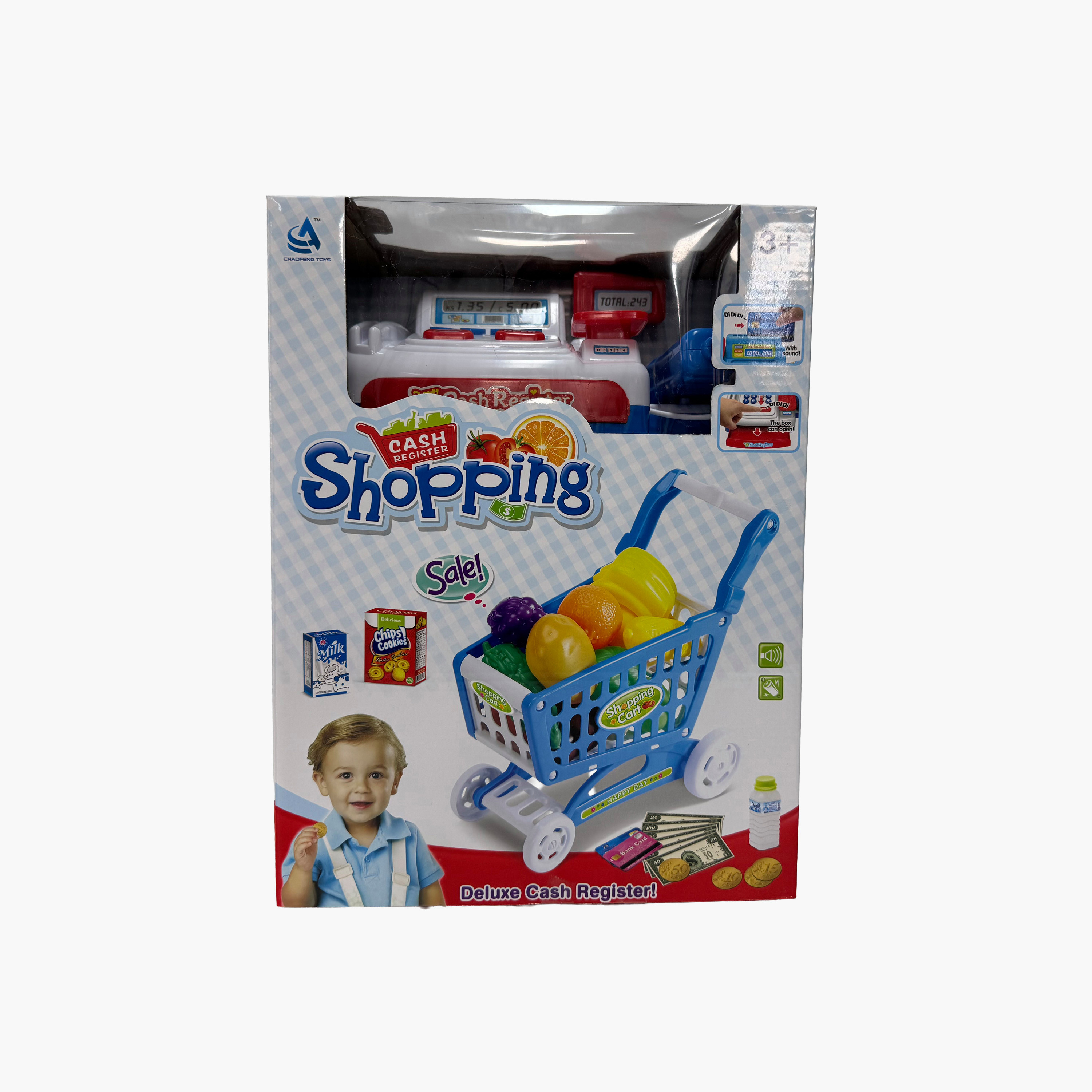 مجموعة لعب عربة تسوق وتسجيل النقود-toys-roleplay-supermarketandshoppingsets-image-2