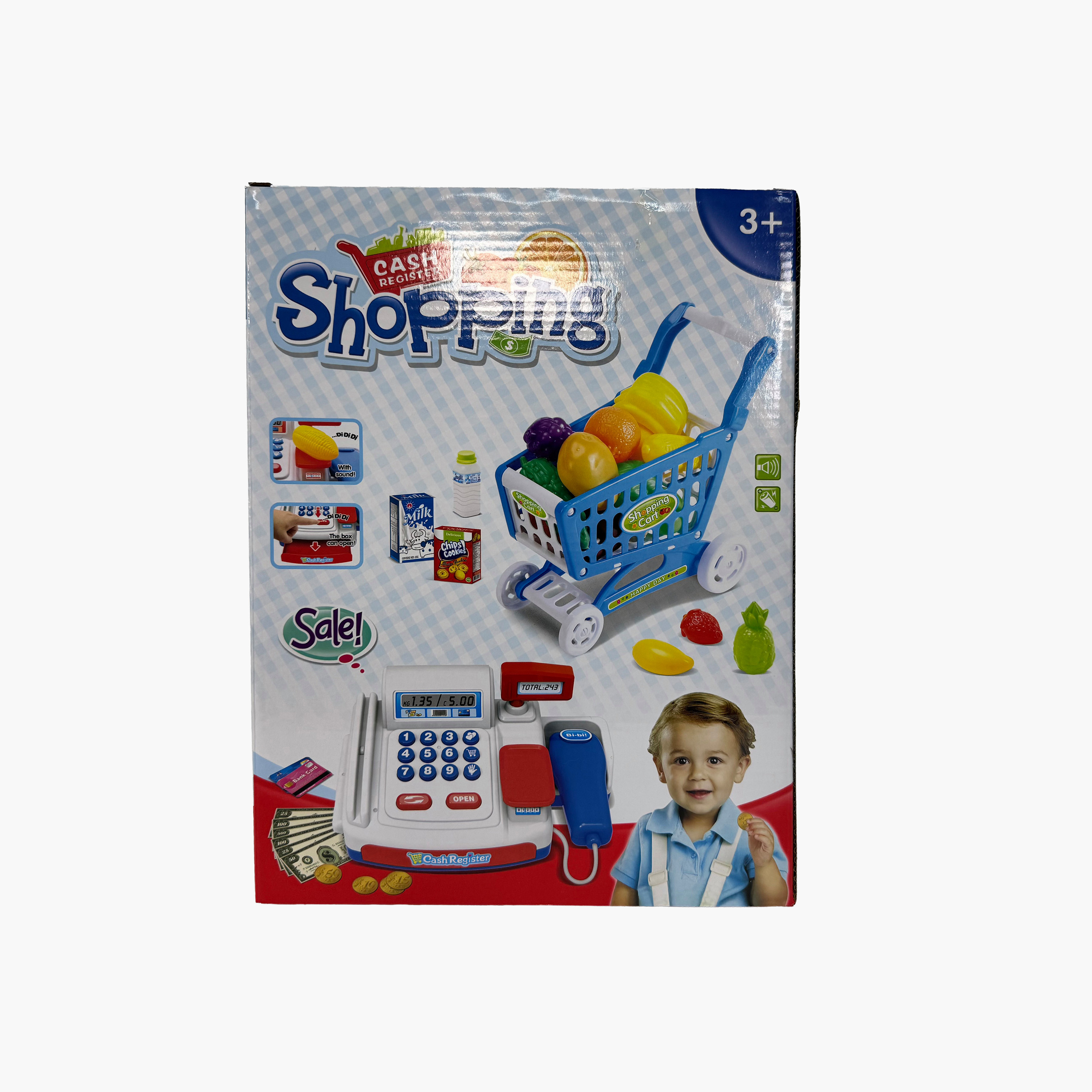 مجموعة لعب عربة تسوق وتسجيل النقود-toys-roleplay-supermarketandshoppingsets-image-3