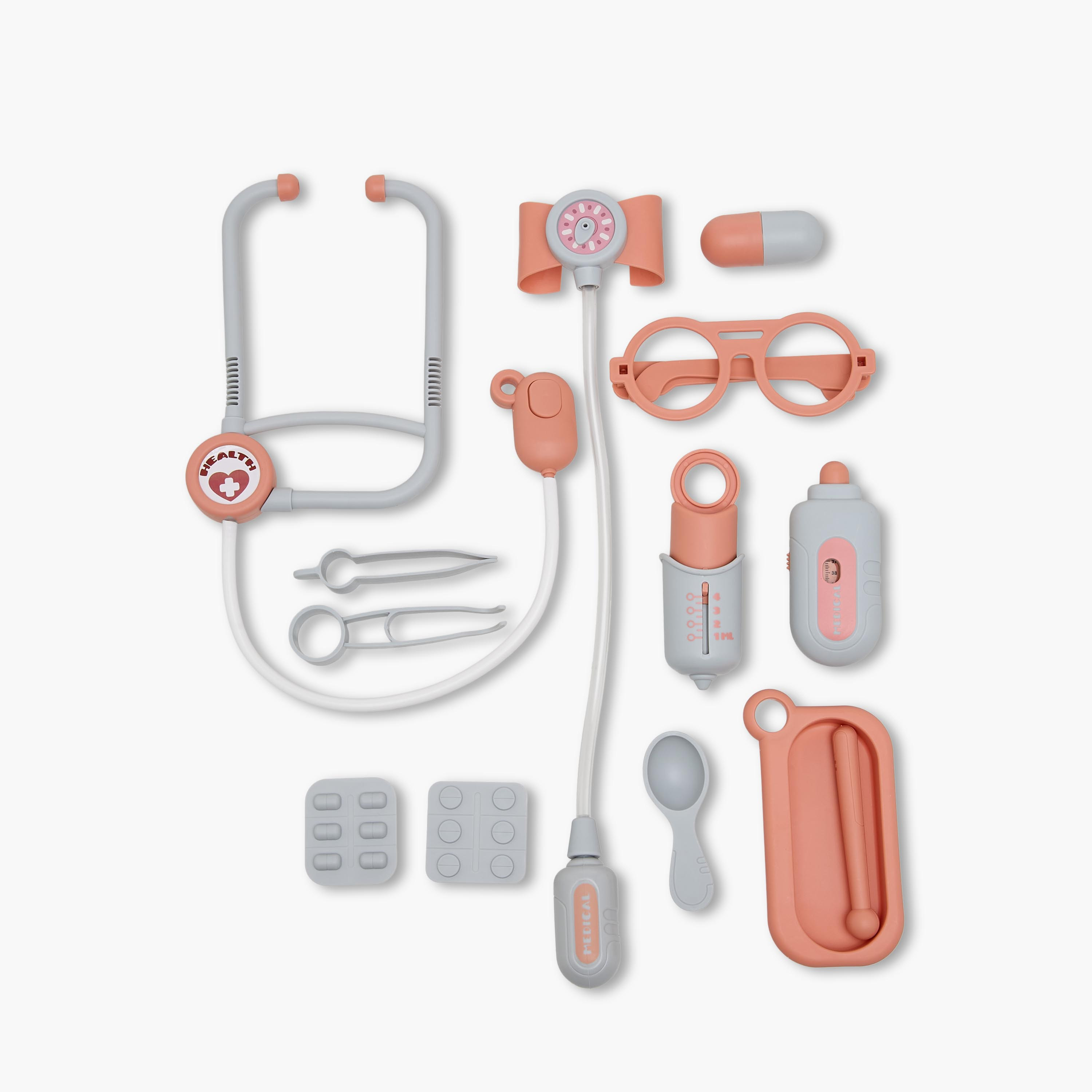 Clinic Equipment 14-Piece Doctor Playset