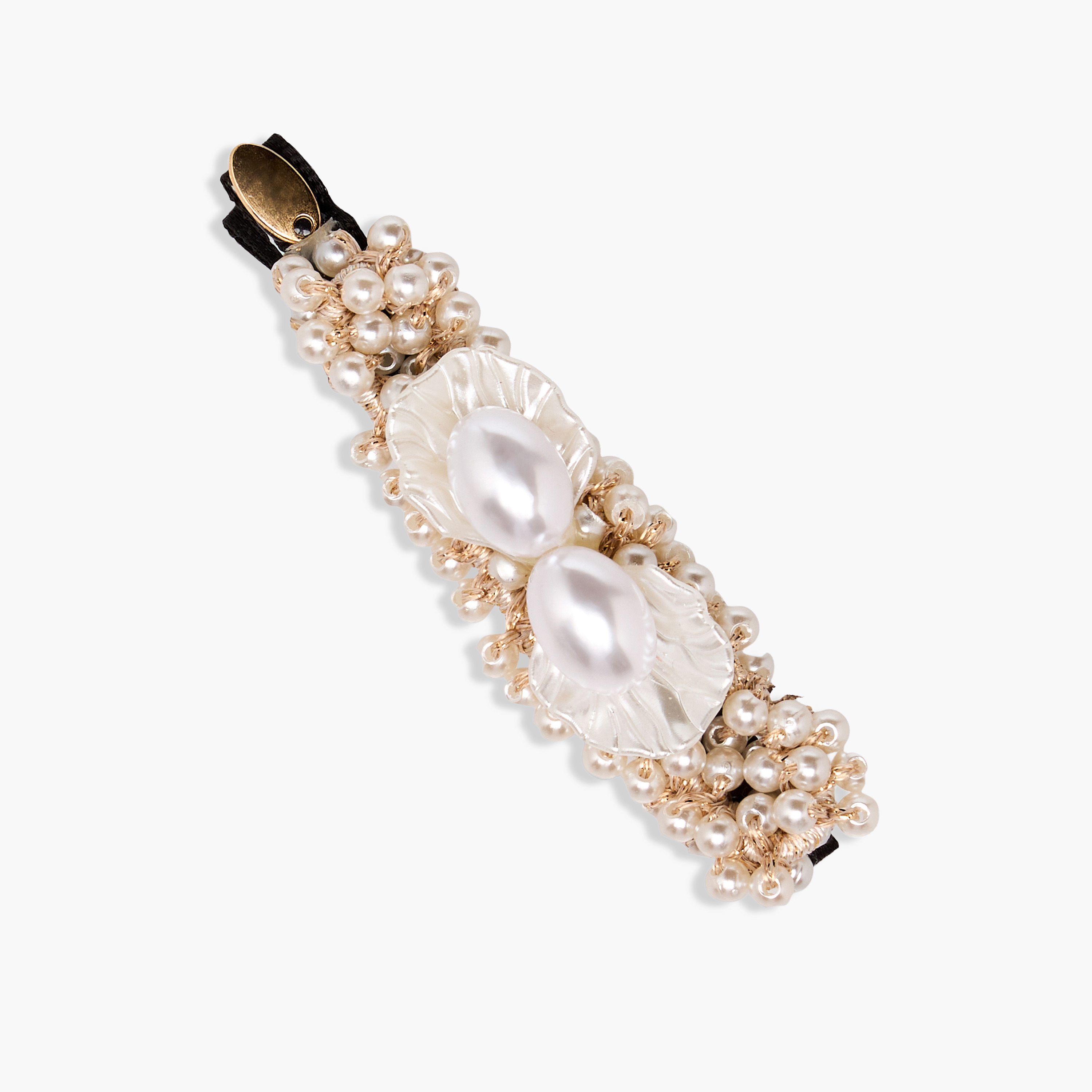 Hair Clip with Pearl Embellishment-women-hairaccessories-clips-image-1