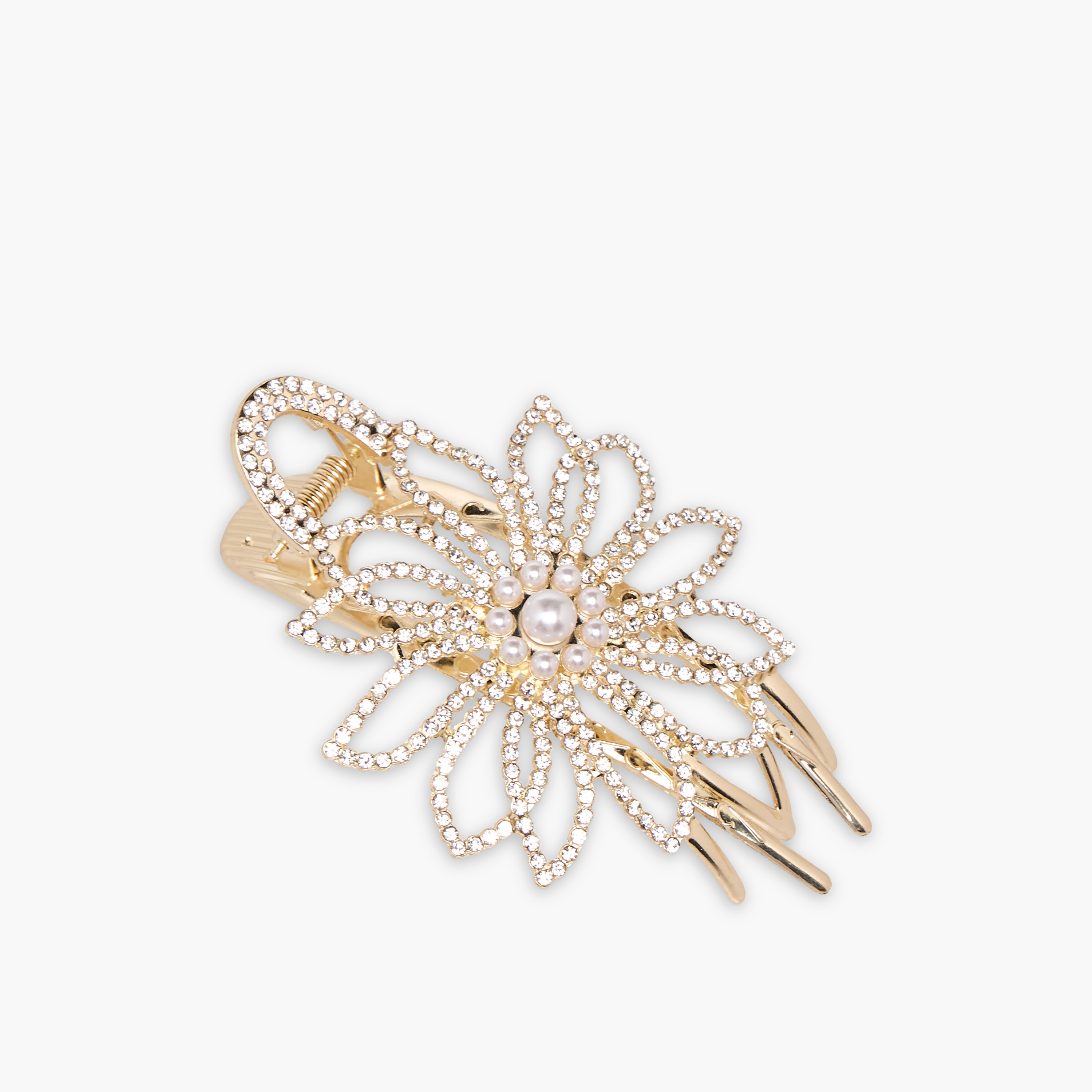 Metal Embellished Hair Clip-women-hairaccessories-clips-image-1