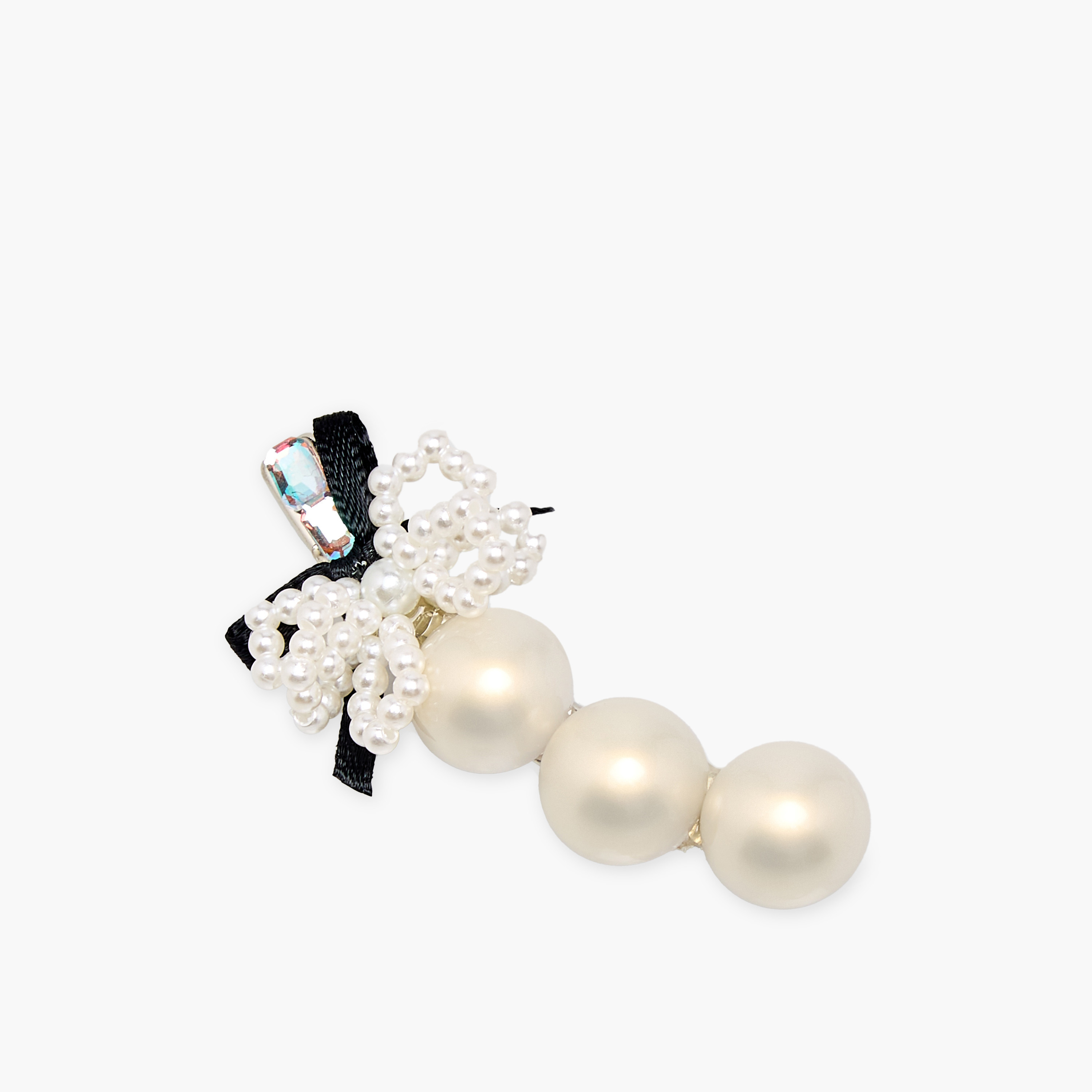Hair Clip with Pearl Embellishment-women-hairaccessories-clips-image-1