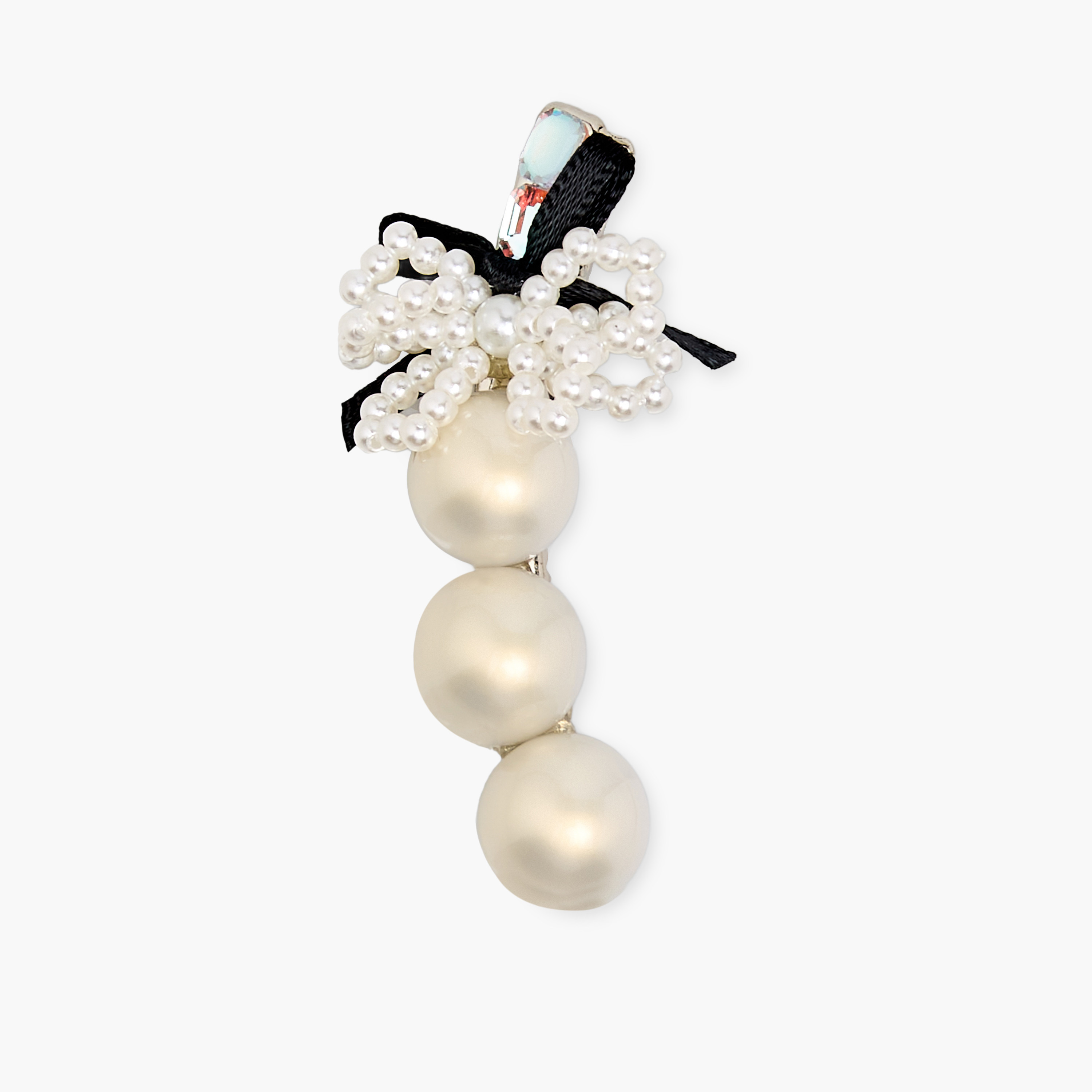 Hair Clip with Pearl Embellishment-women-hairaccessories-clips-image-2