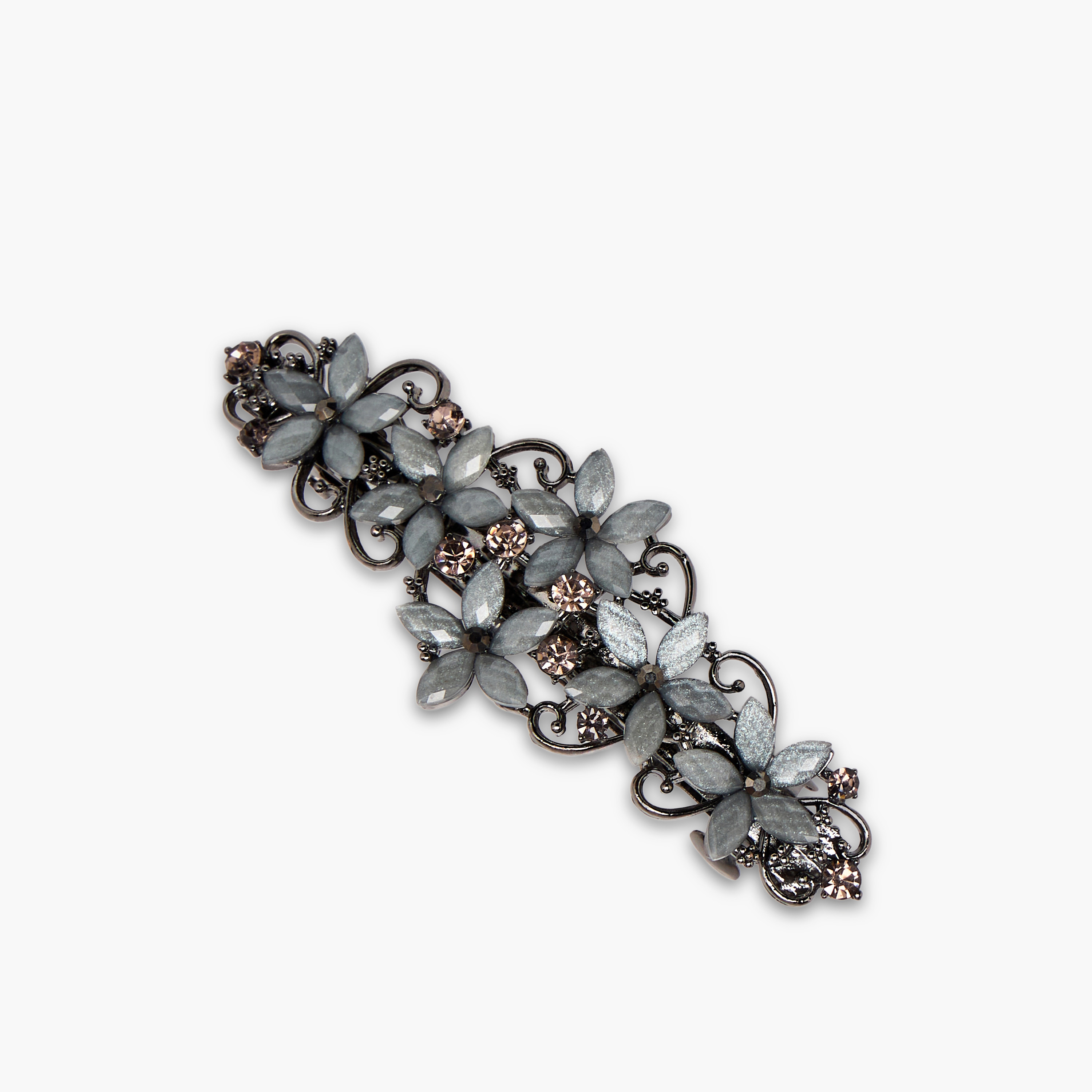 Barrette Hair Clip with Embellishment-women-hairaccessories-clips-image-1