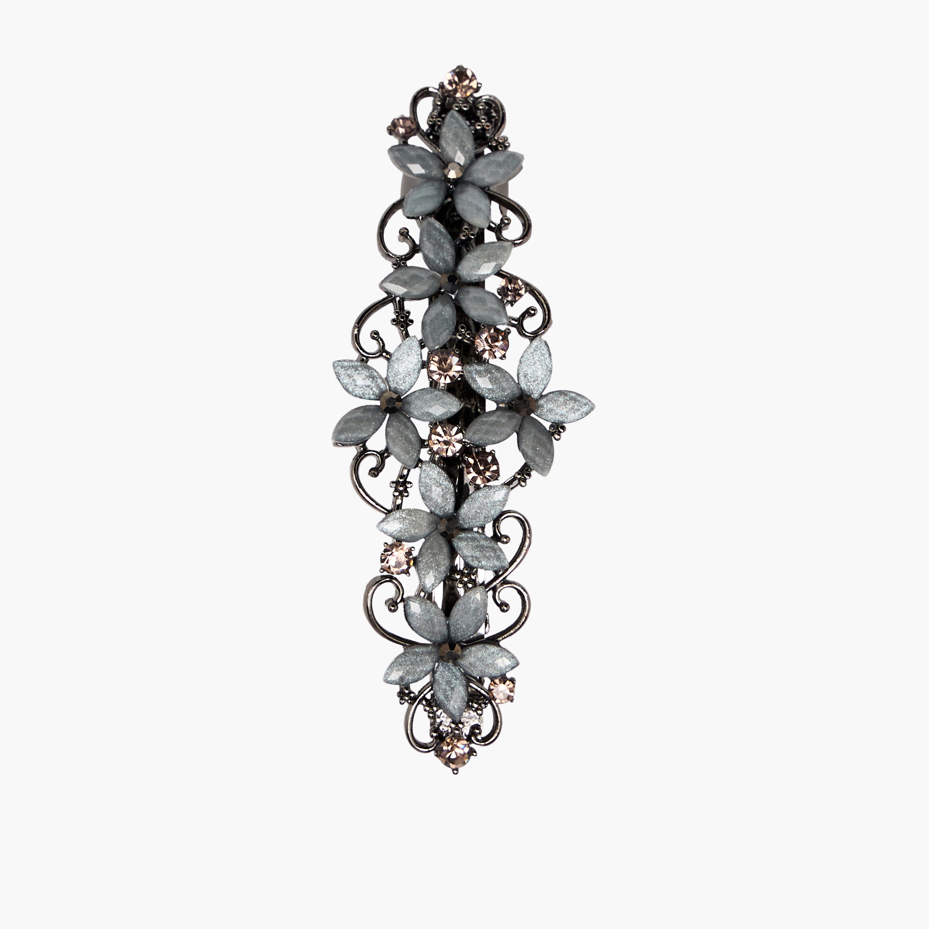 Barrette Hair Clip with Embellishment-women-hairaccessories-clips-image-2