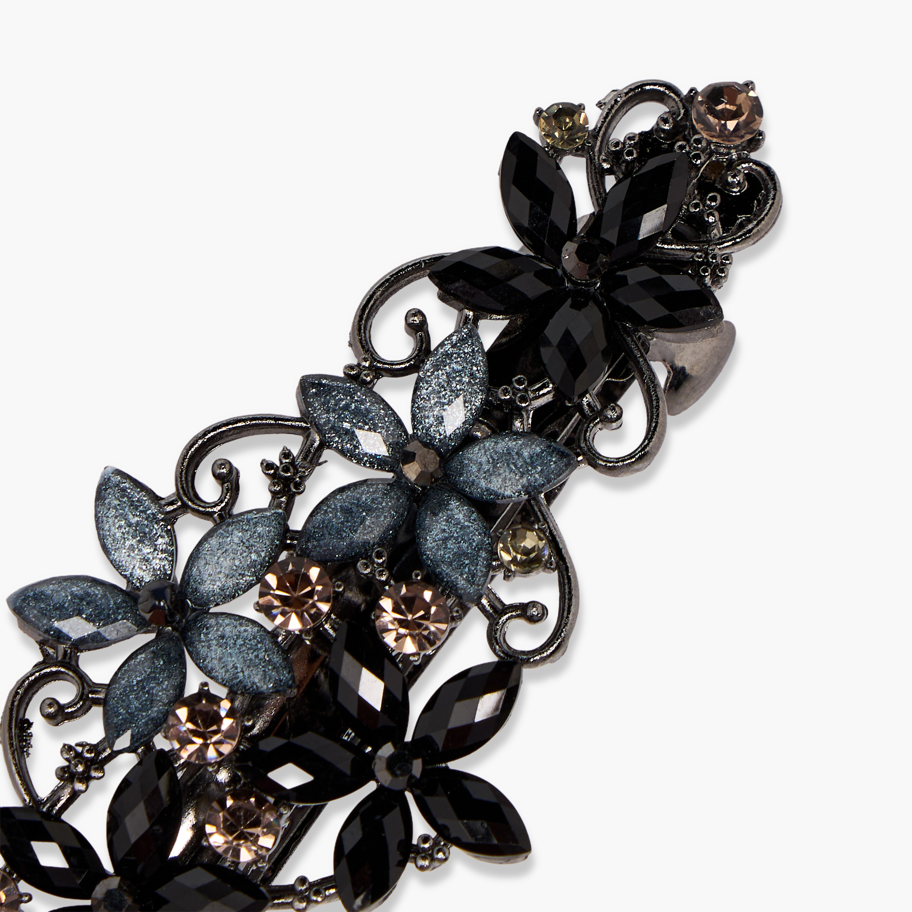 Metal Embellished Barrette Hair Clip-women-hairaccessories-clips-image-4