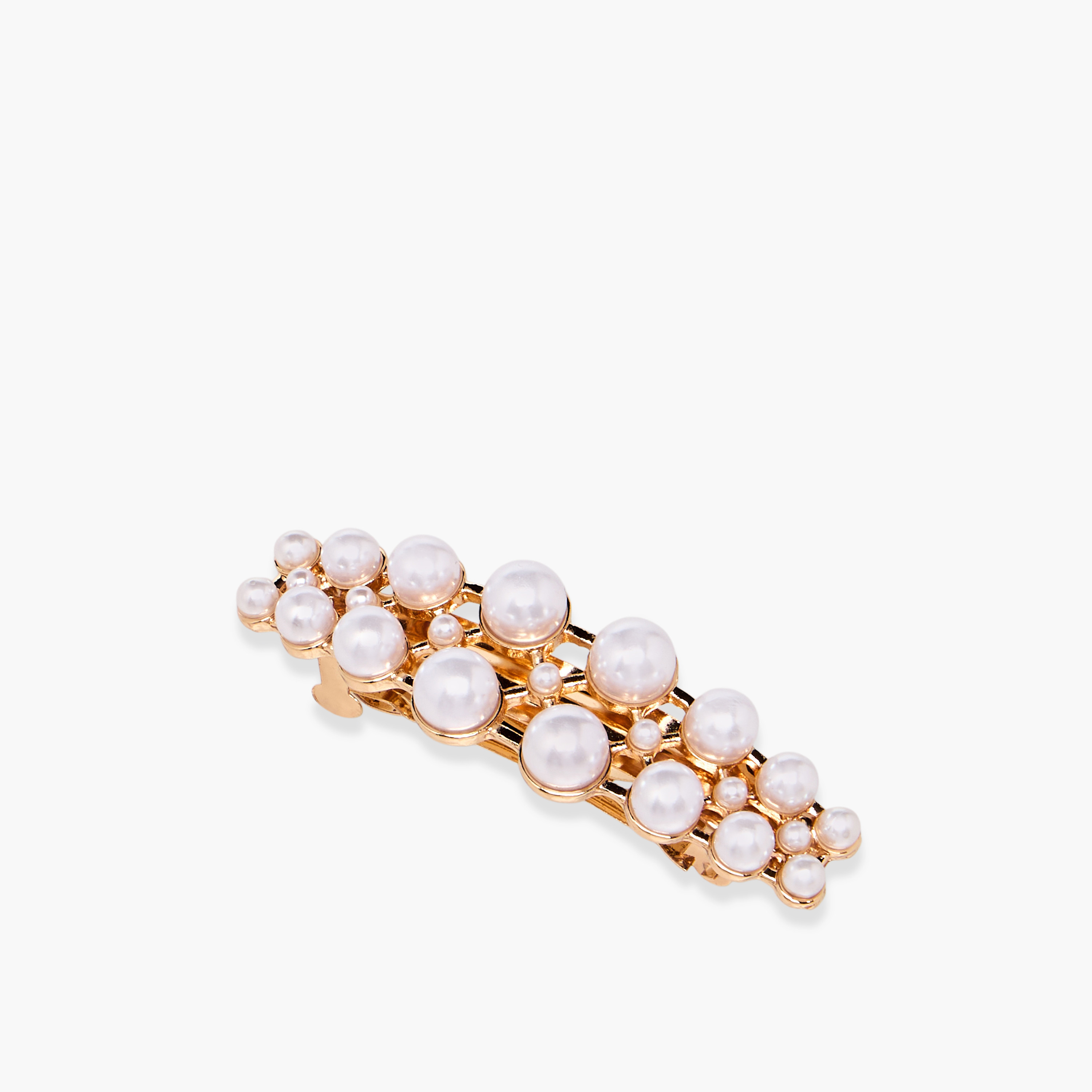 Metal Embellished Barrette Hair Clip-women-hairaccessories-clips-image-1