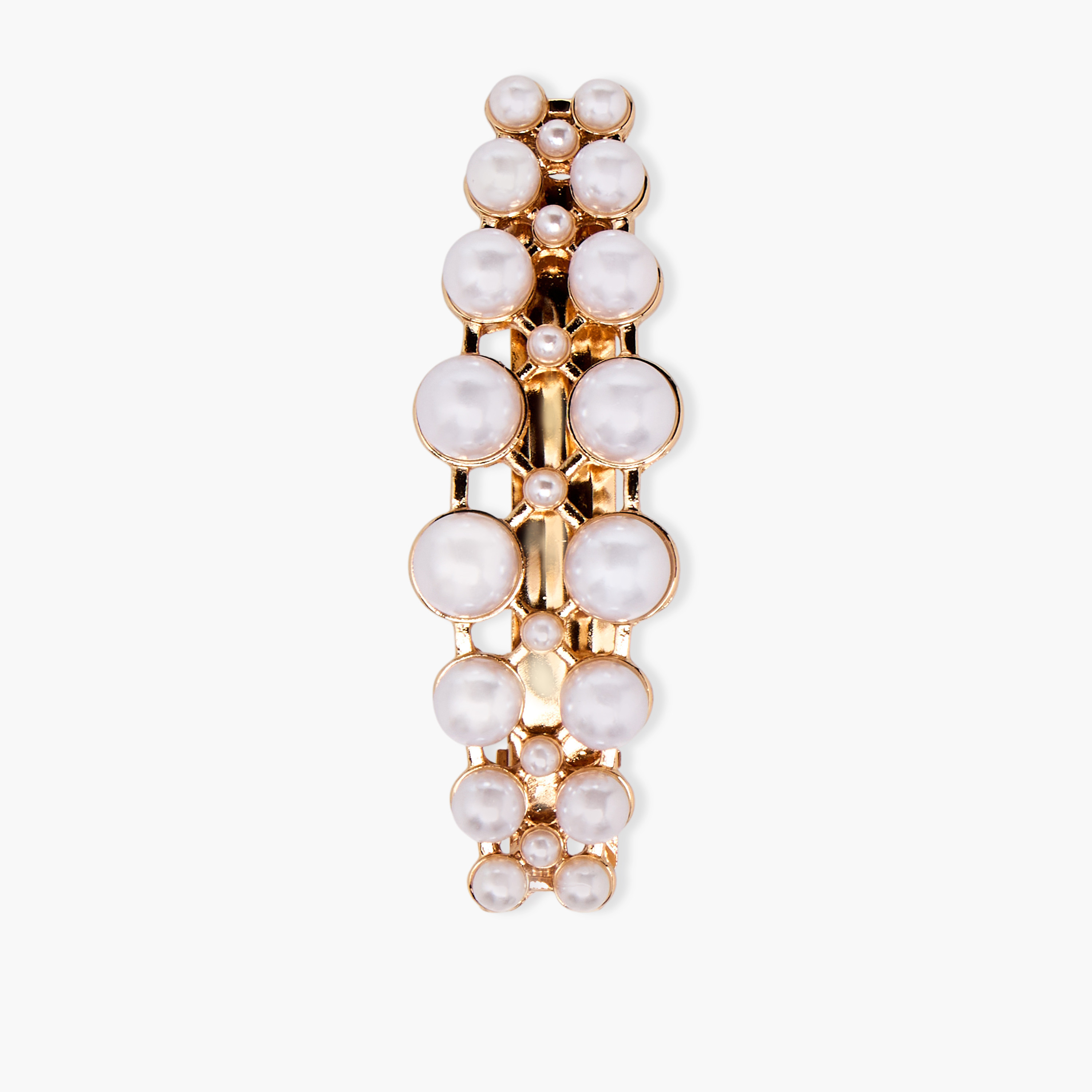 Metal Embellished Barrette Hair Clip-women-hairaccessories-clips-image-2