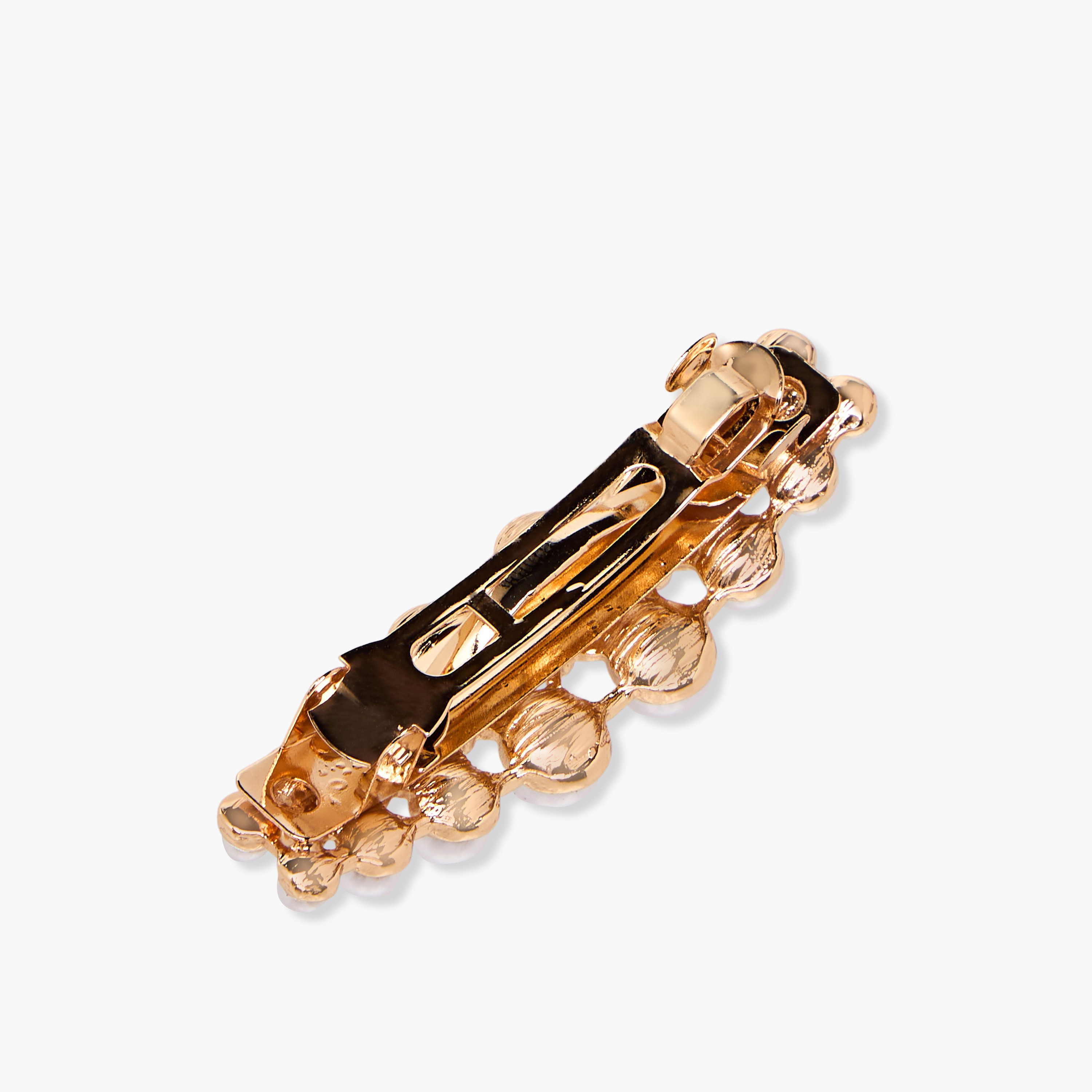 Metal Embellished Barrette Hair Clip-women-hairaccessories-clips-image-3