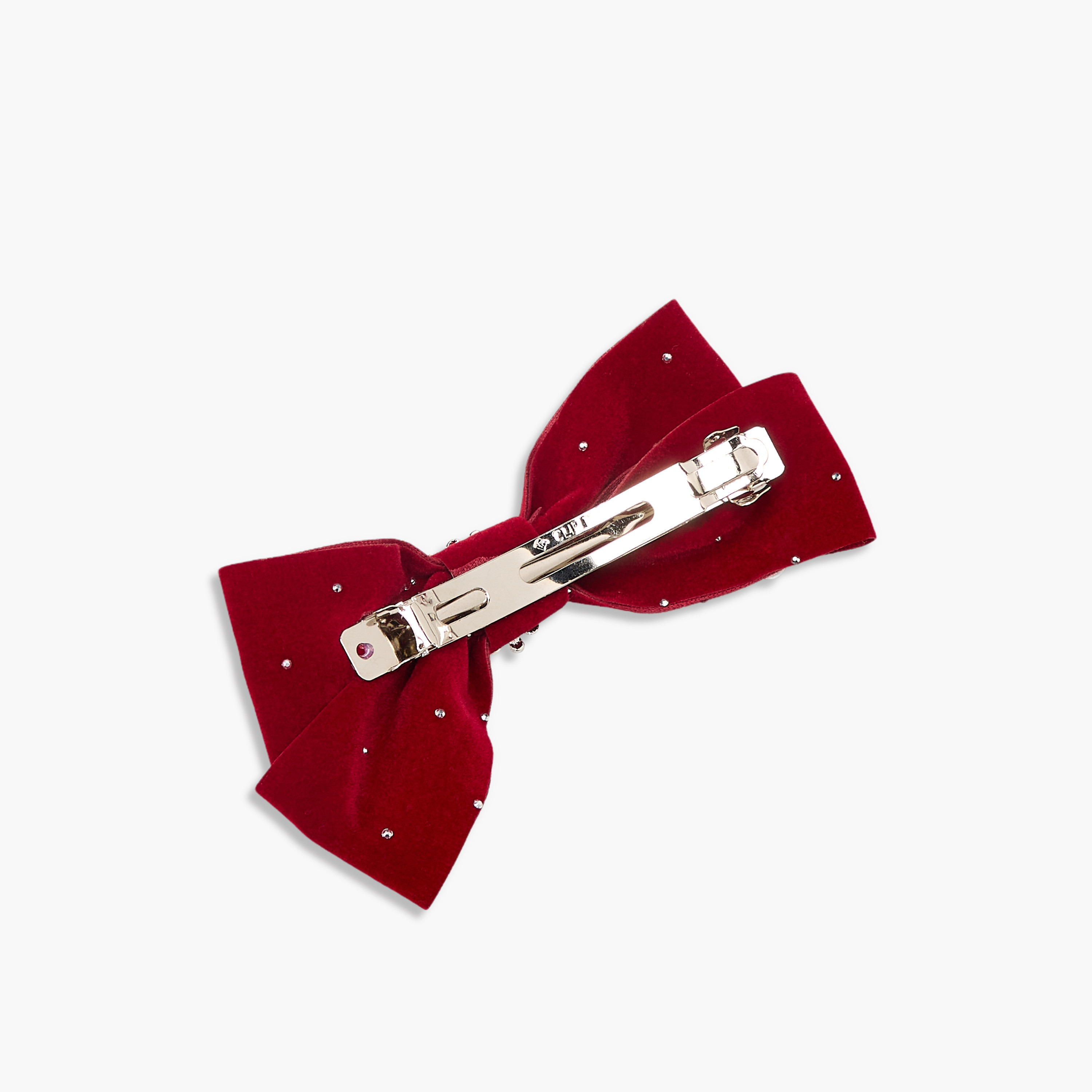 Bow Barrette Hair Clips with Pearl Embellishment-women-hairaccessories-clips-image-3