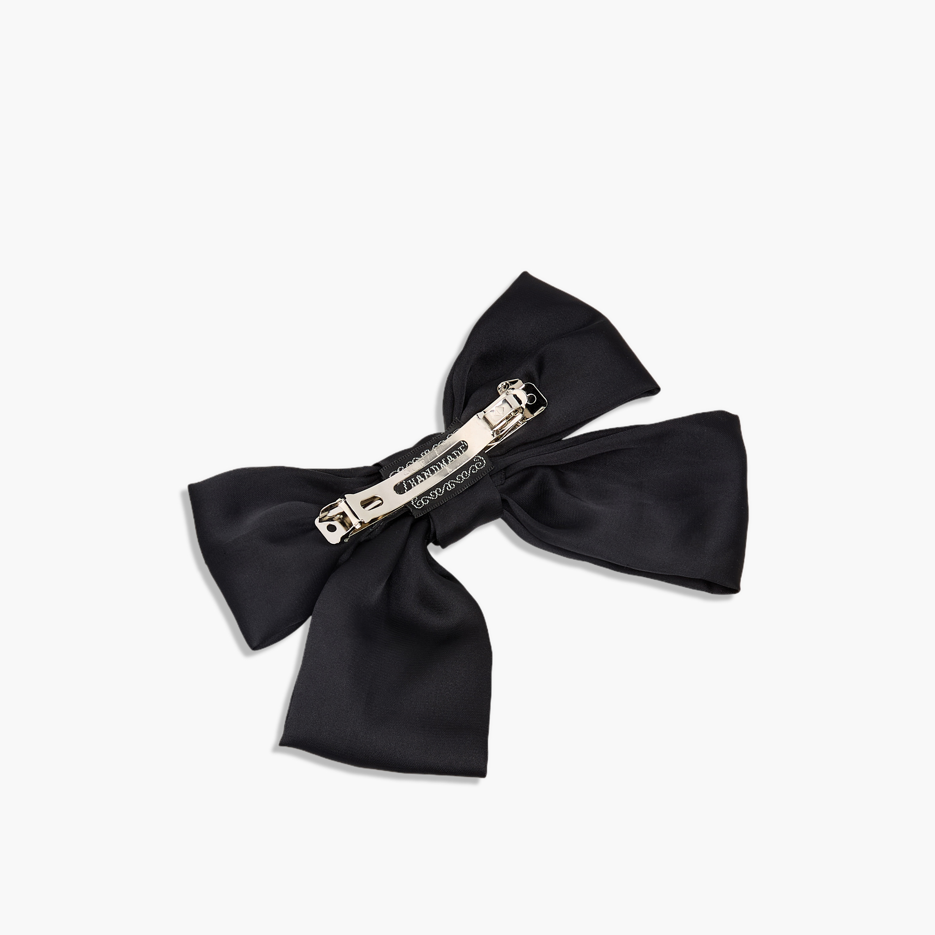 Bow Barrette Hair Clip with Metallic Embellishment-women-hairaccessories-clips-image-3