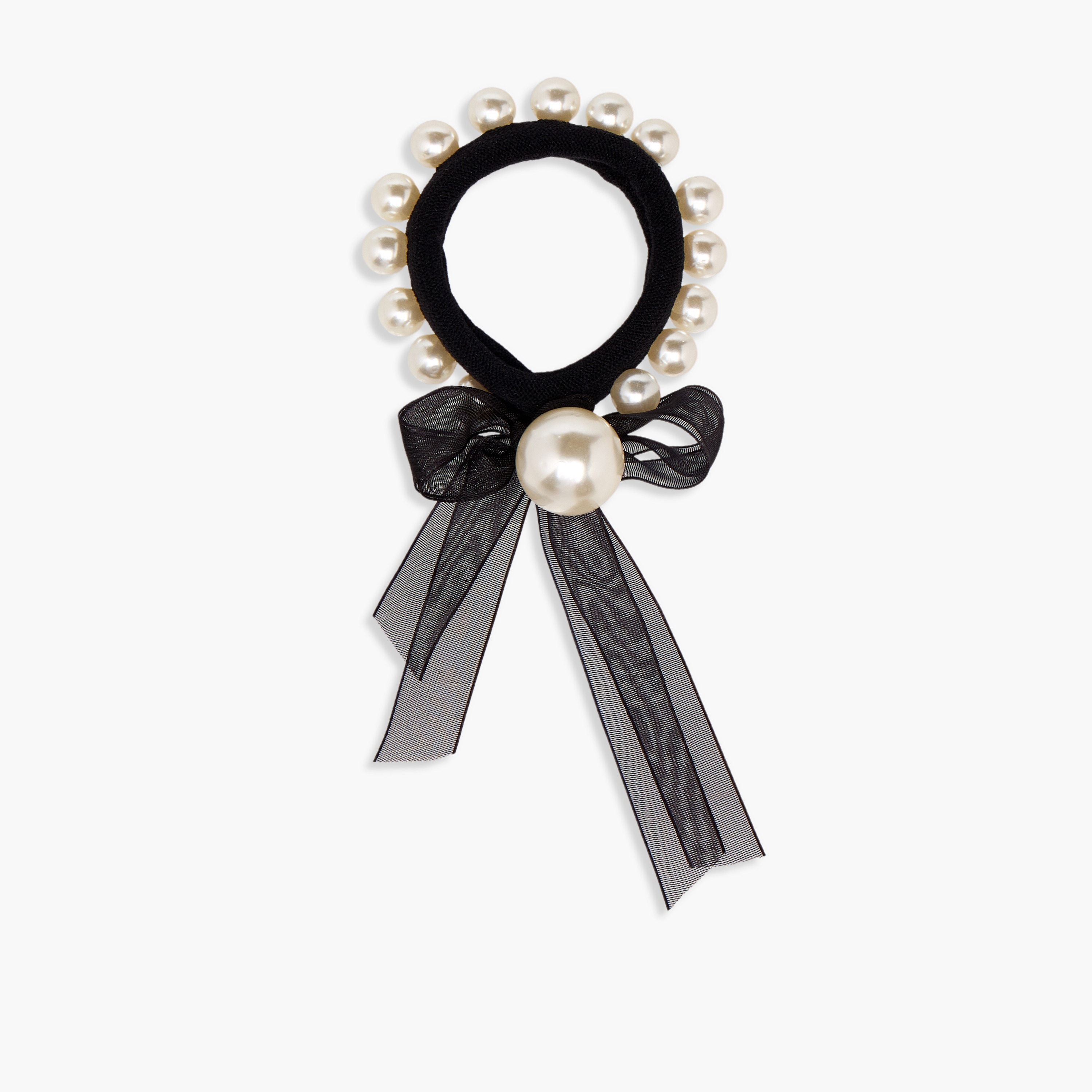 Pearl Bow Hair Tie-women-hairaccessories-scrunchies-image-1