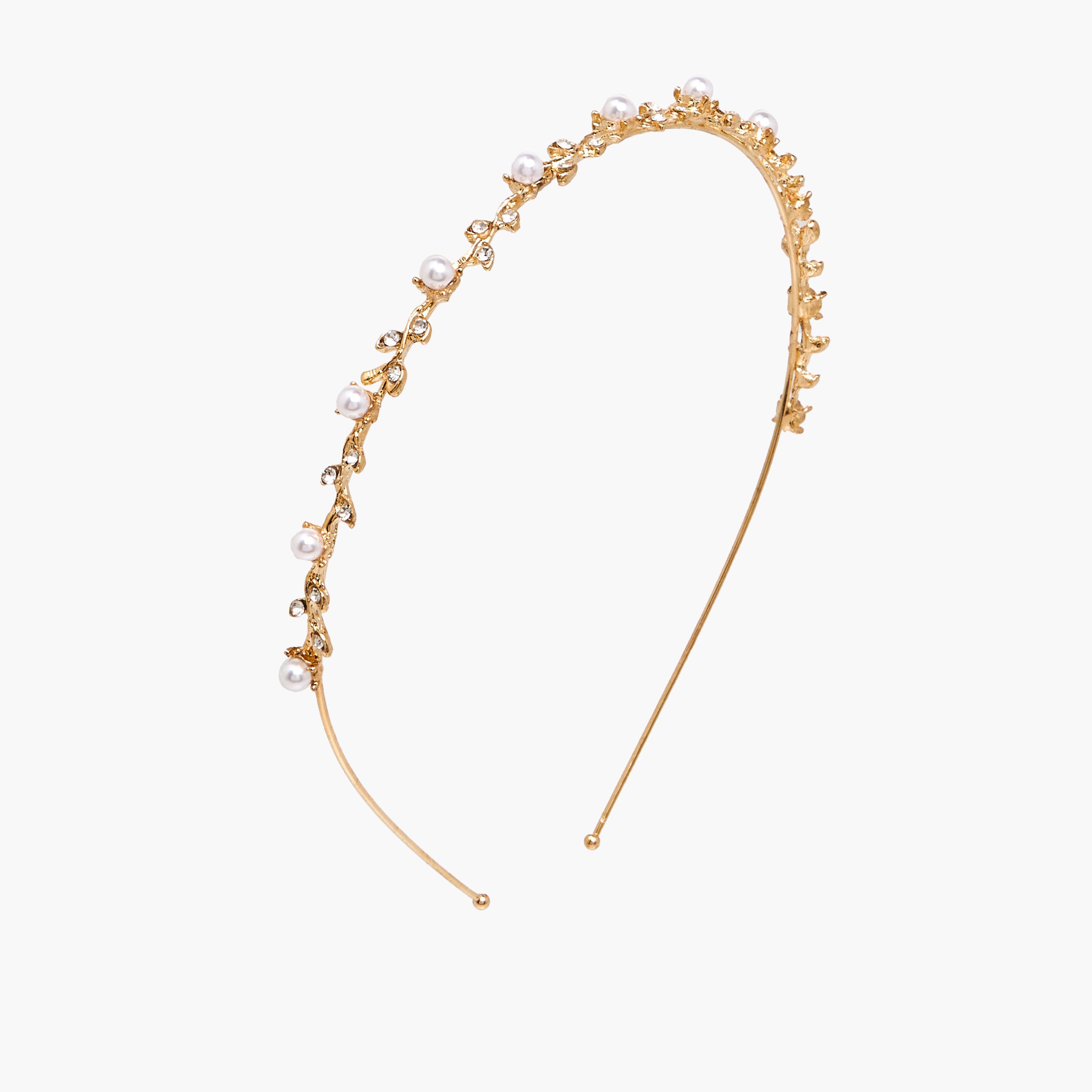 Metallic Pearl Hairband-women-hairaccessories-bands-image-1