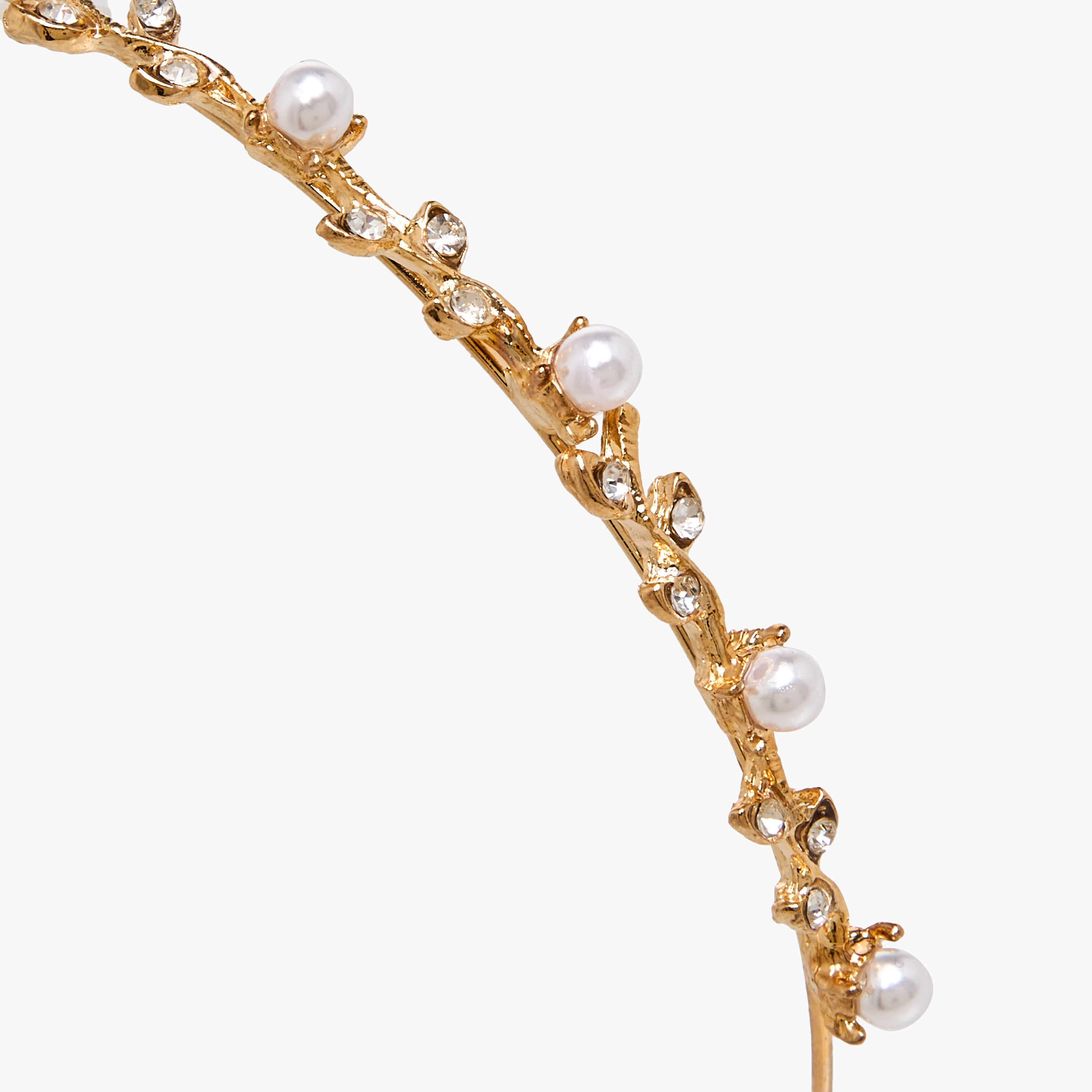 Metallic Pearl Hairband-women-hairaccessories-bands-image-3