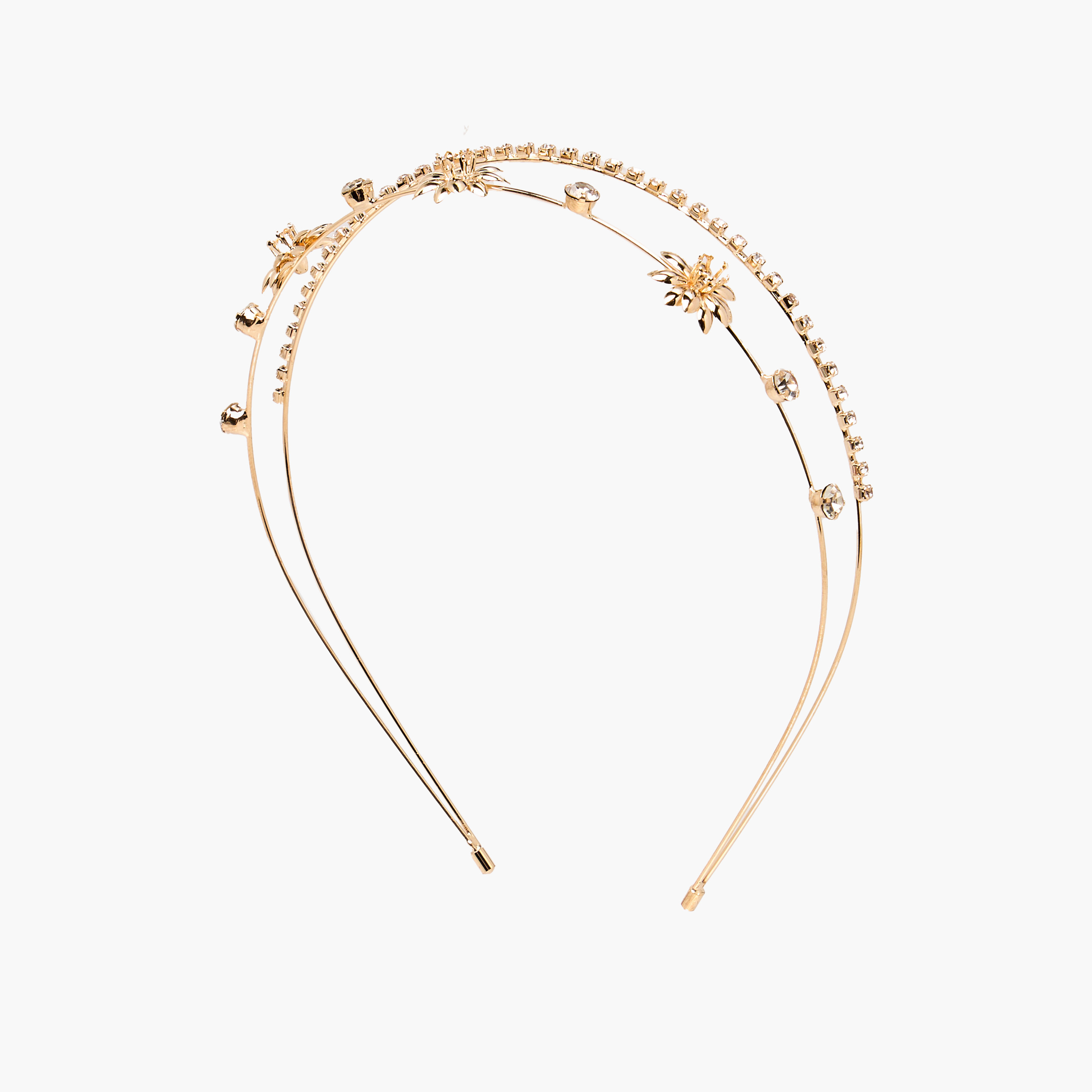 Metallic Floral Hairband-women-hairaccessories-bands-image-2