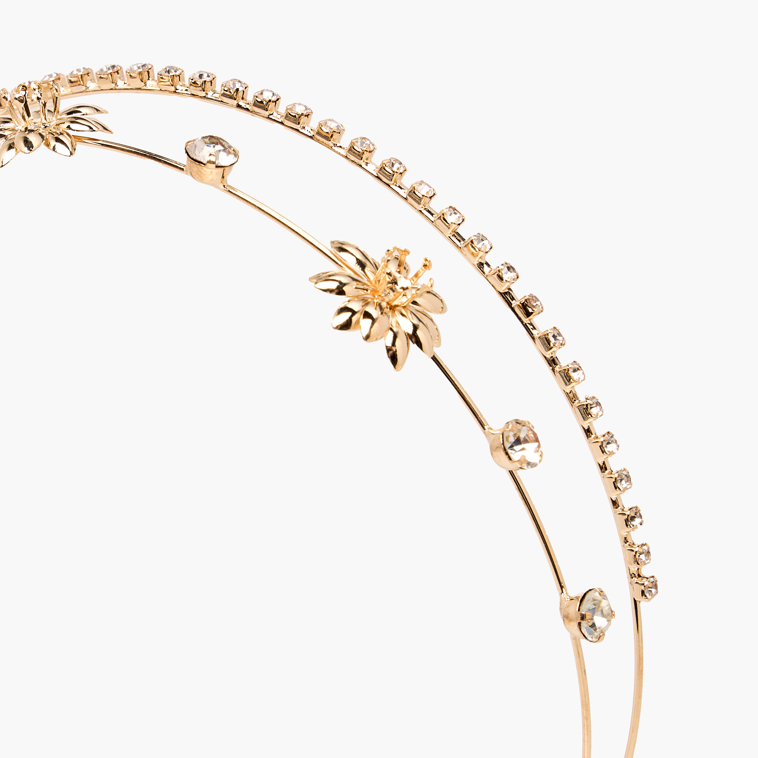 Metallic Floral Hairband-women-hairaccessories-bands-image-3