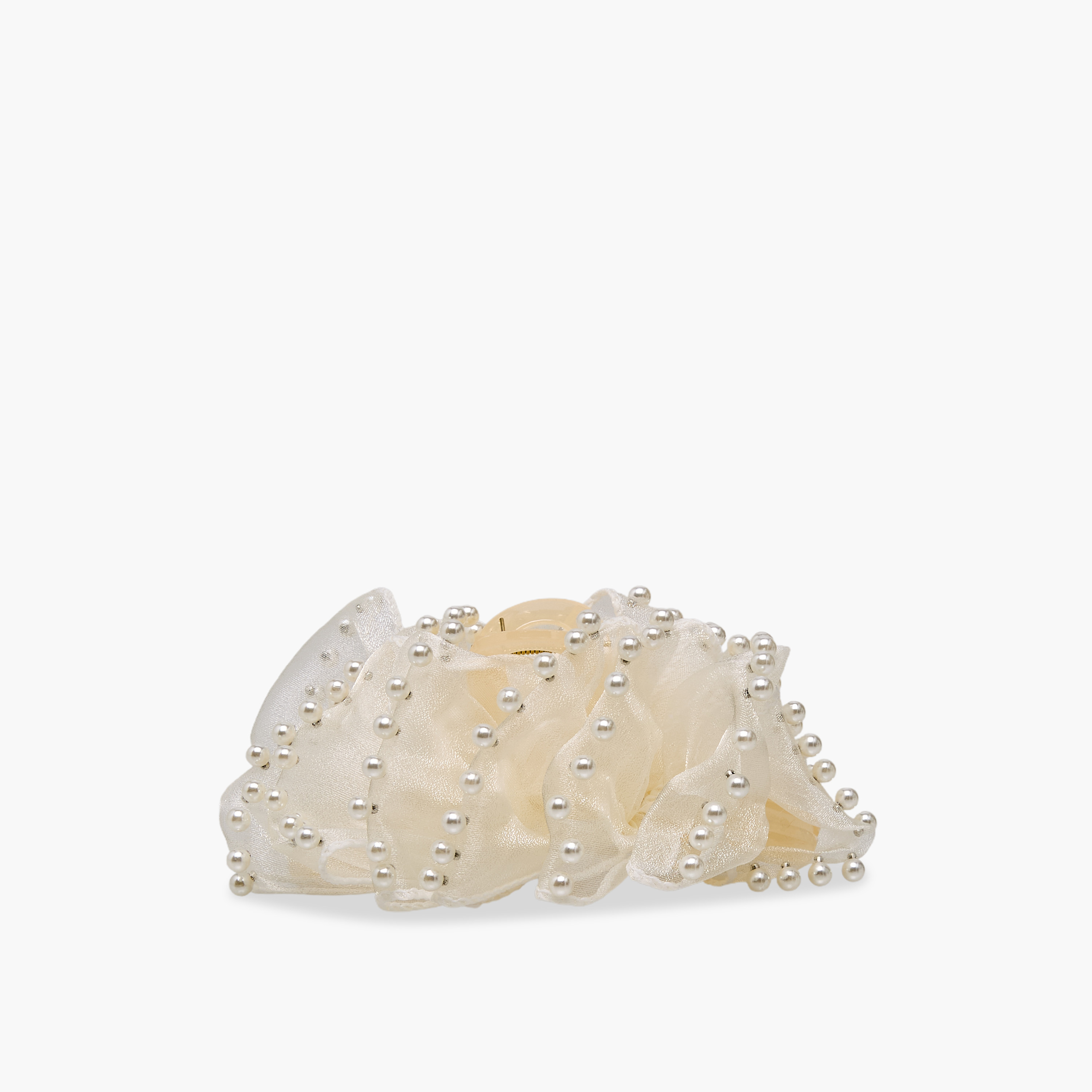 Hair Clamp with Pearl Embellishment-women-hairaccessories-clamps-image-1