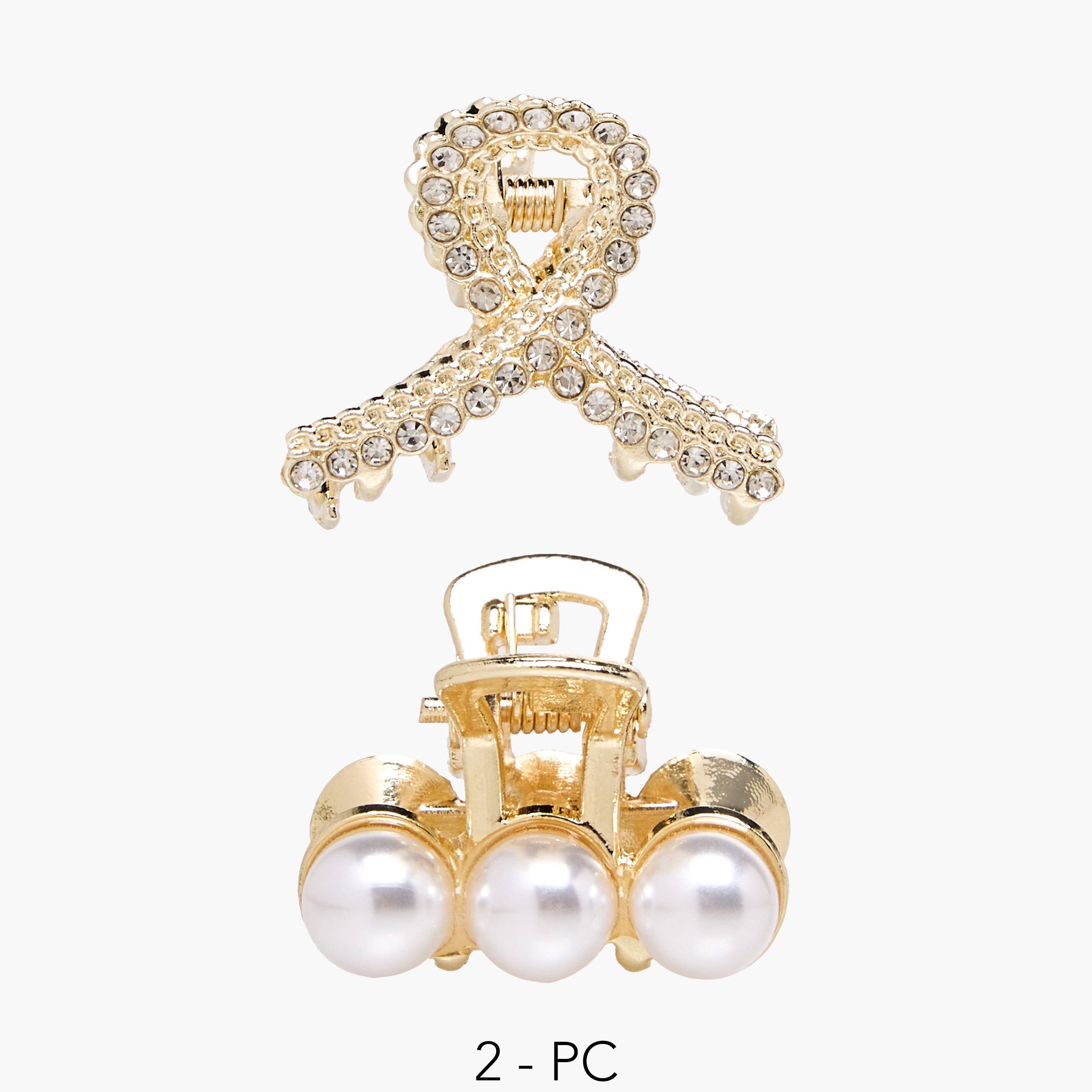 Pack of 2 Hair Clamps with Stone Embellished Design-women-hairaccessories-clamps-image-1