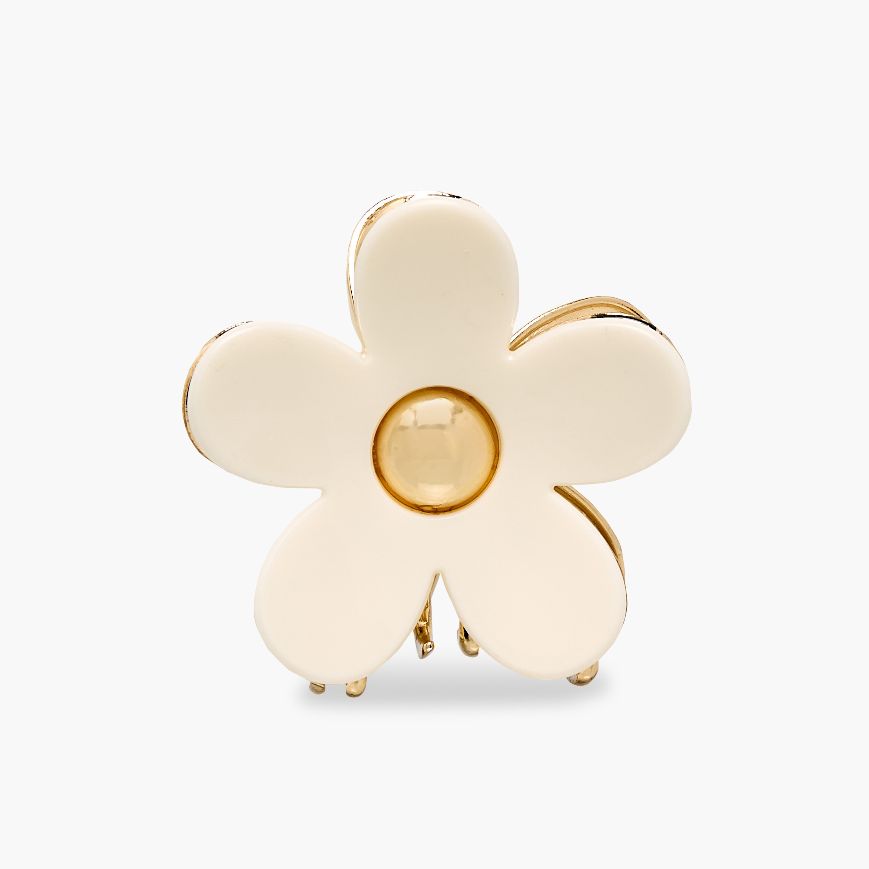 Floral Shaped Hair Clamp with Embellishment-women-hairaccessories-clamps-image-1