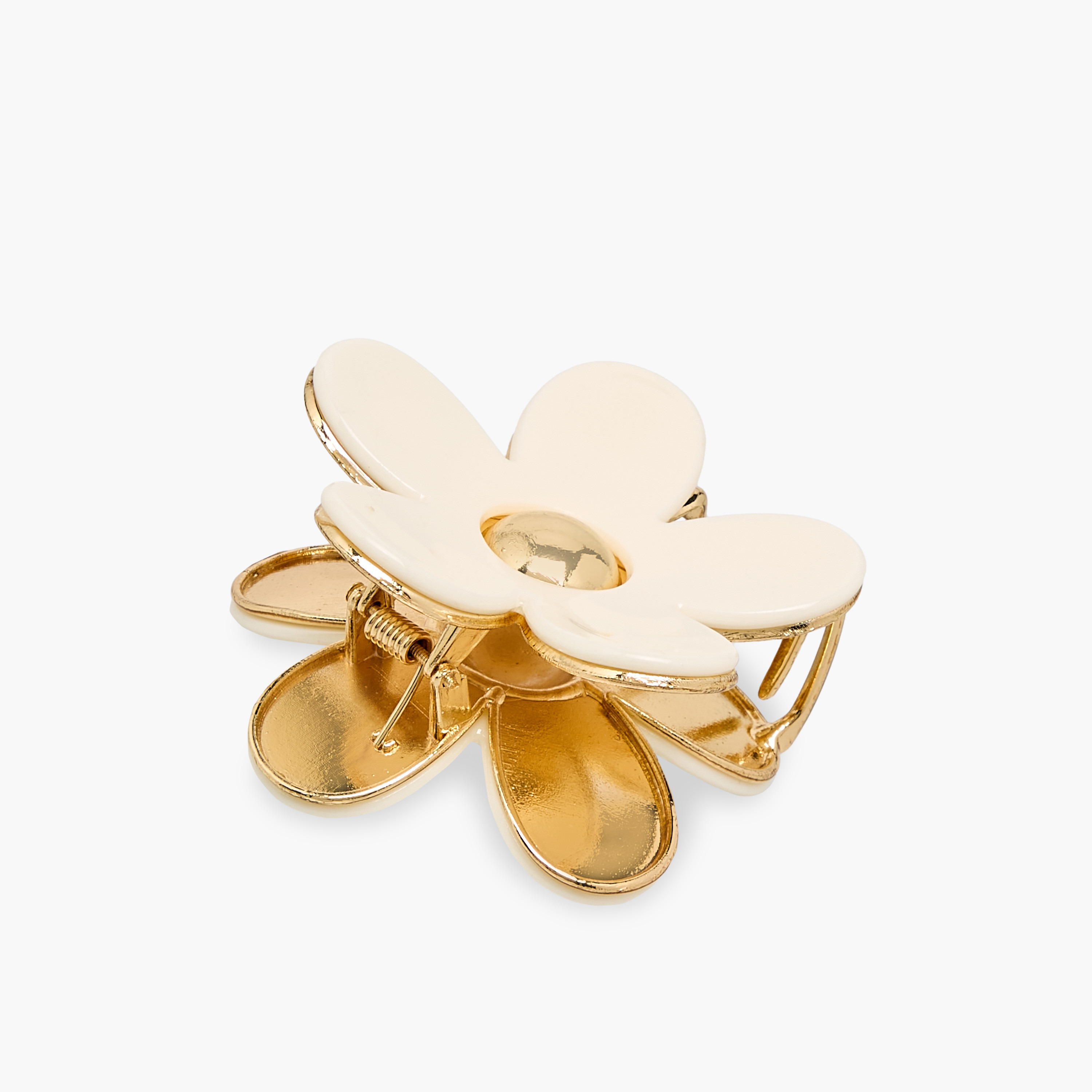 Floral Shaped Hair Clamp with Embellishment-women-hairaccessories-clamps-image-2
