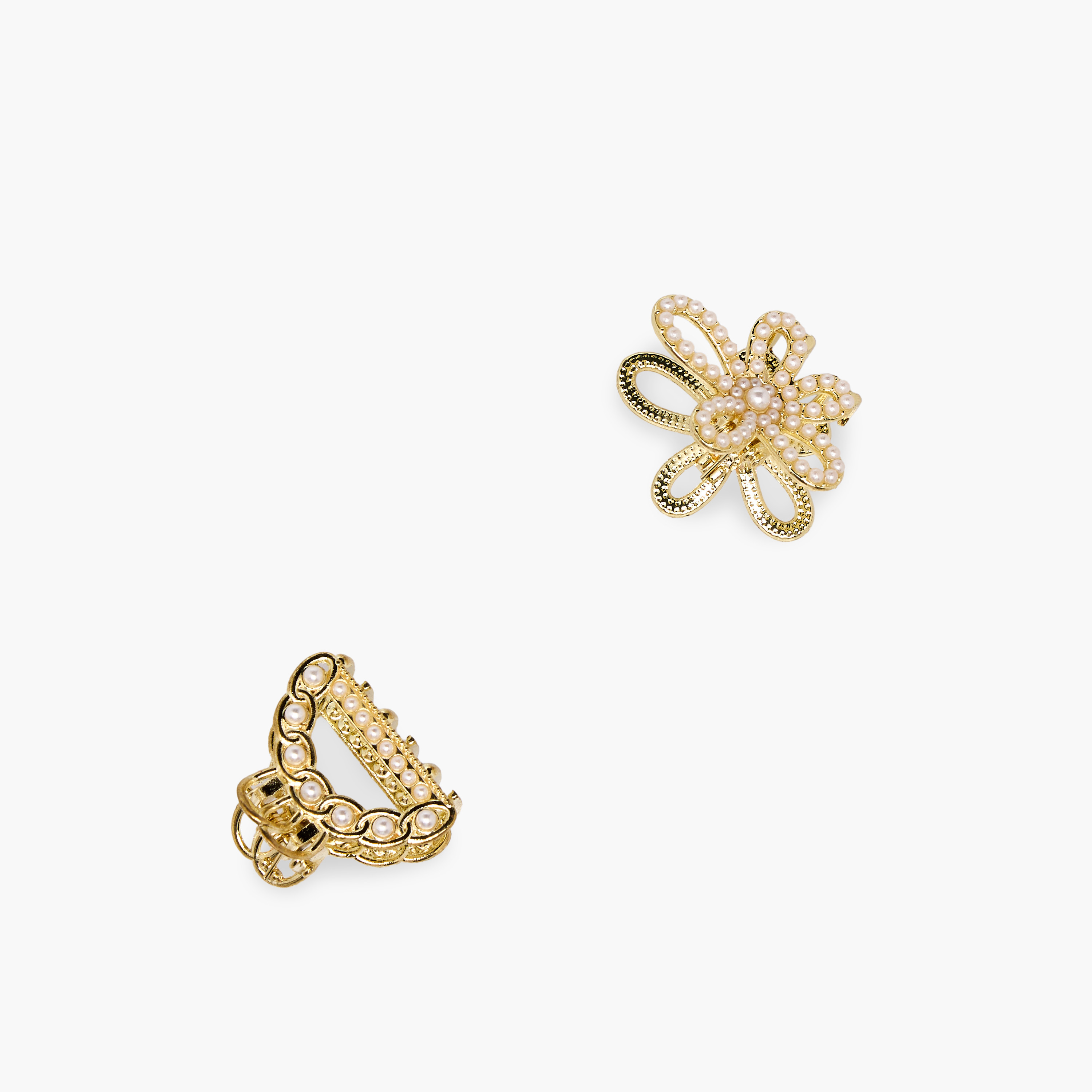Pack of 2 Hair Clamps with Pearl Embellishments-women-hairaccessories-clamps-image-3