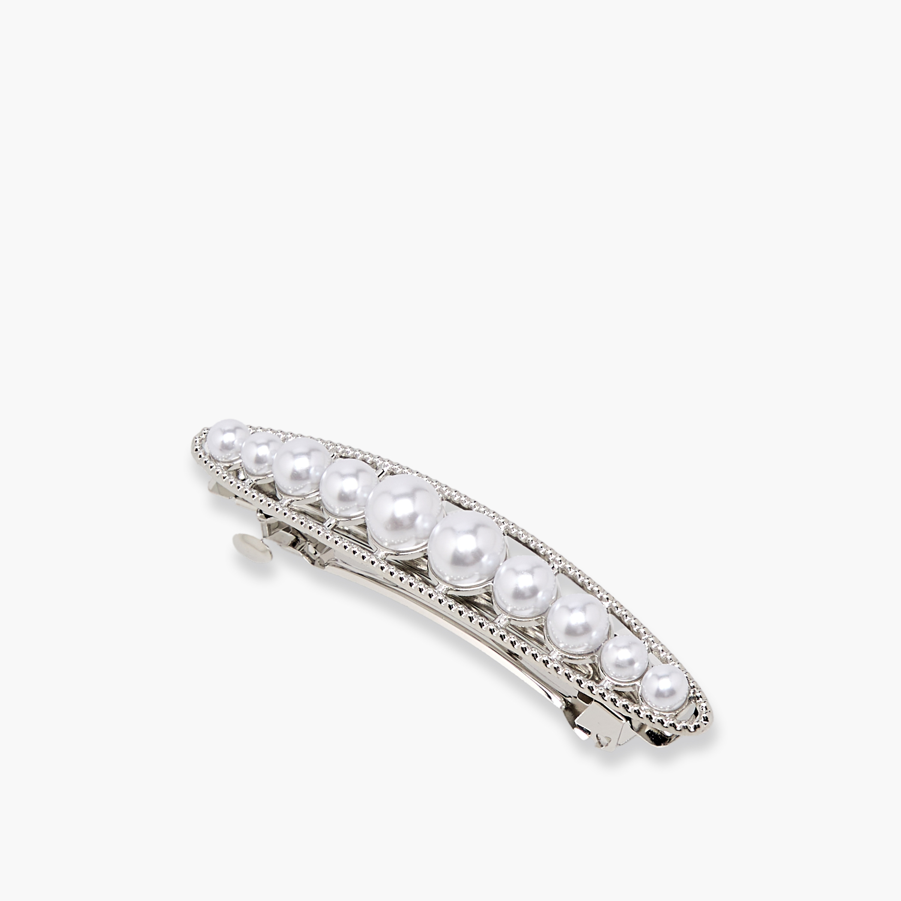 Metal Embellished Barrette Hair Clip-women-hairaccessories-clips-image-1