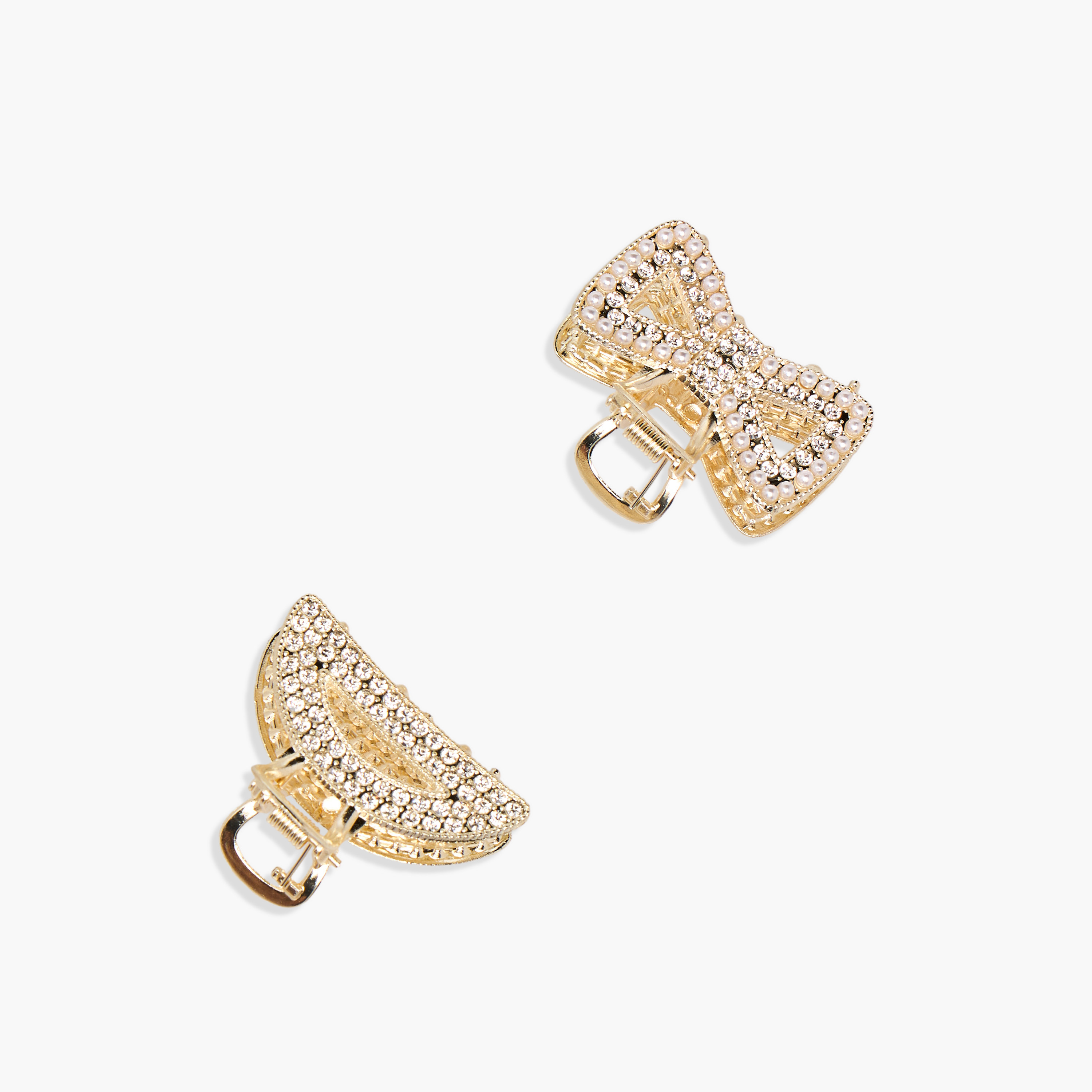 Pack of 2 Hair Clamps with Stone Embellished Detail-women-hairaccessories-clamps-image-3
