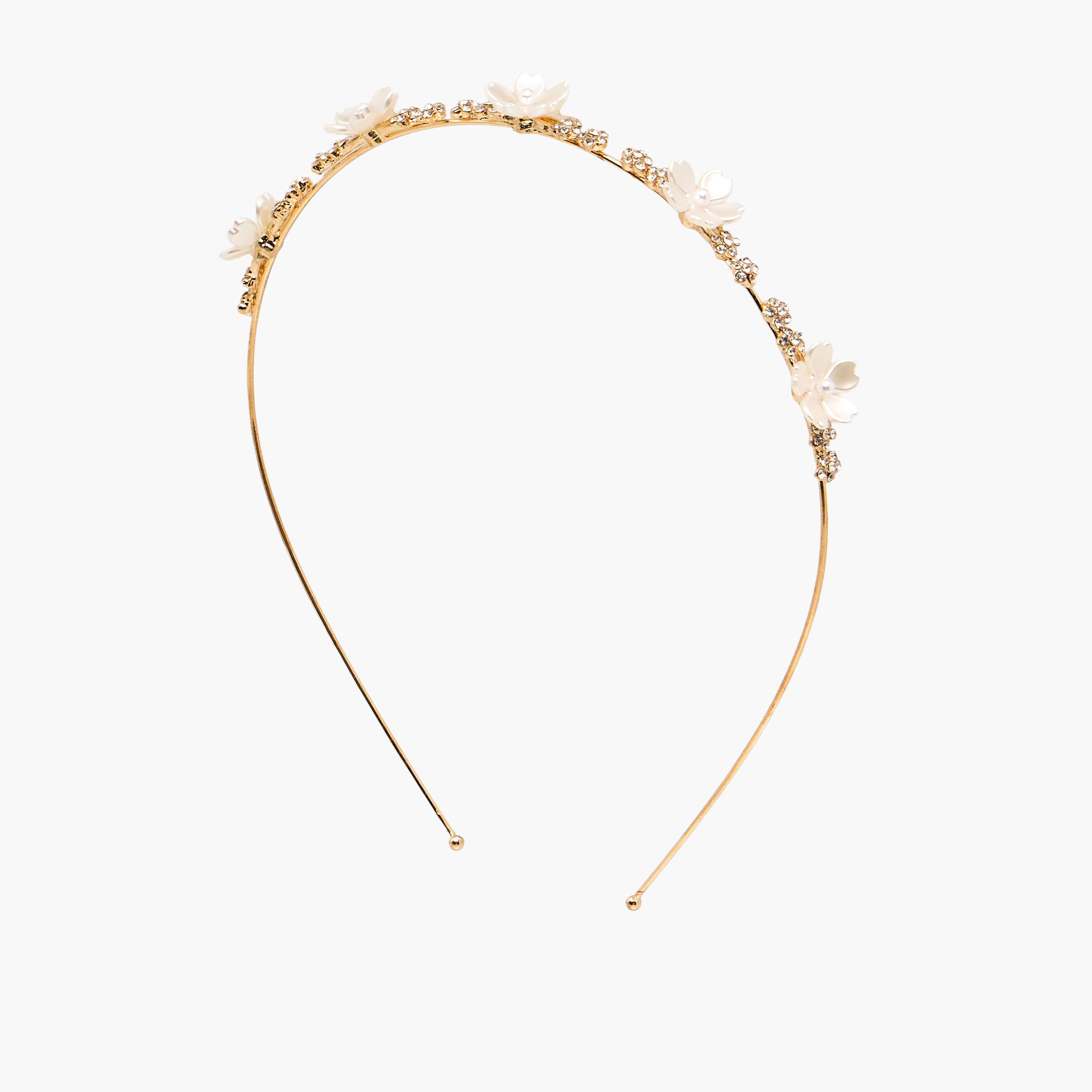 Metallic Floral Hairband-women-hairaccessories-bands-image-2
